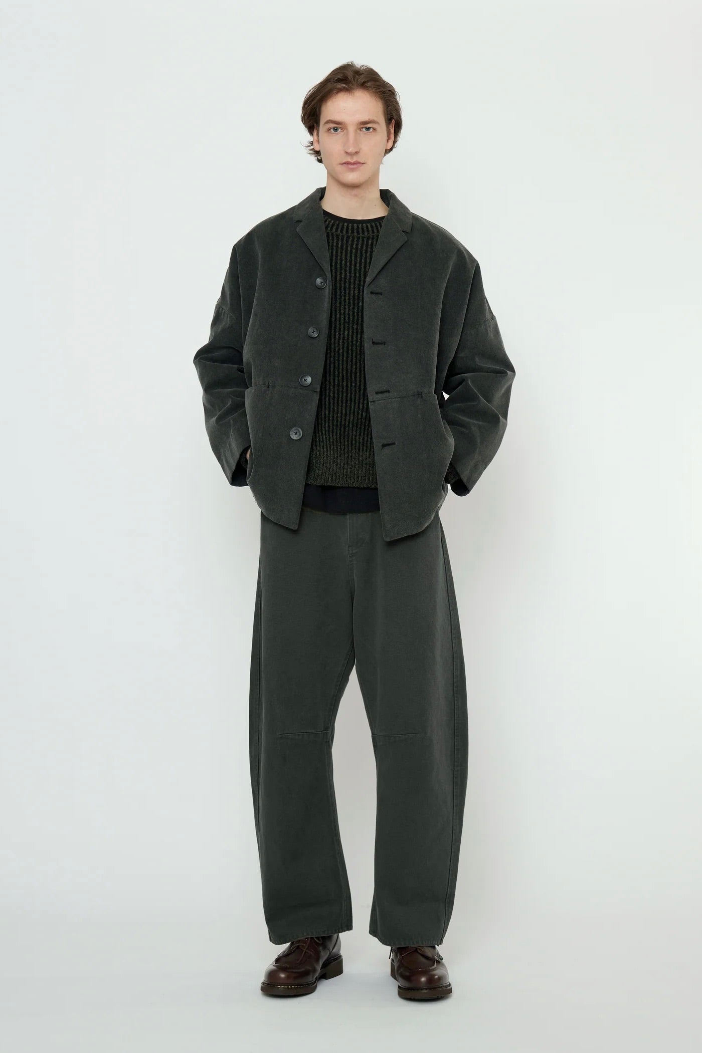 7115 by Szeki Oversized Blazer / Washed Black
