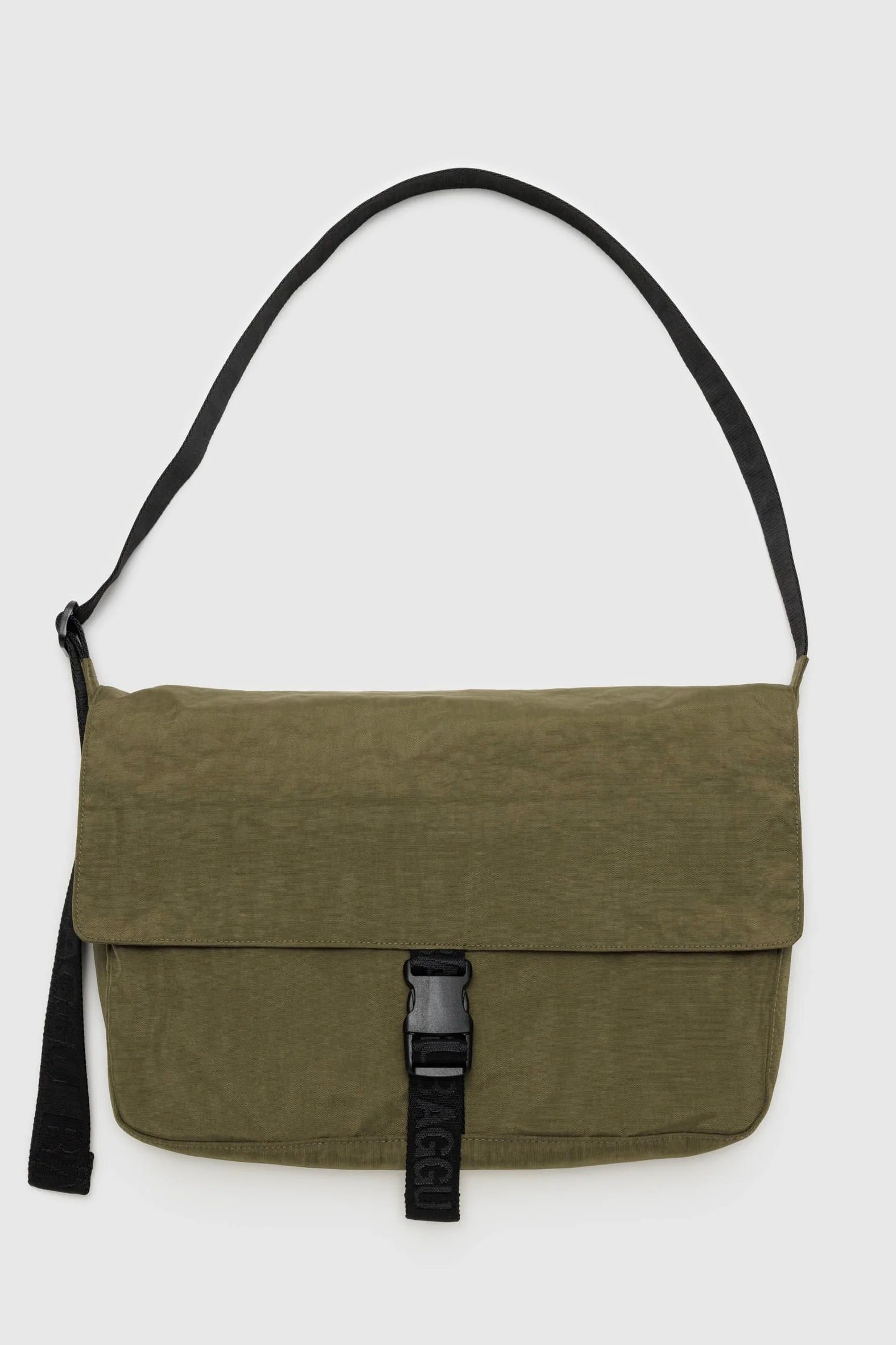 Baggu Nylon Messenger Bag / Seaweed