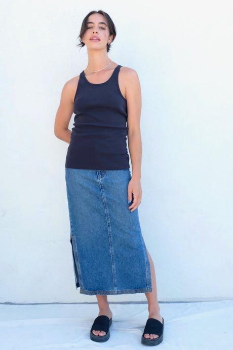 St.Agni / Organic Cotton Everyday Tank / Black