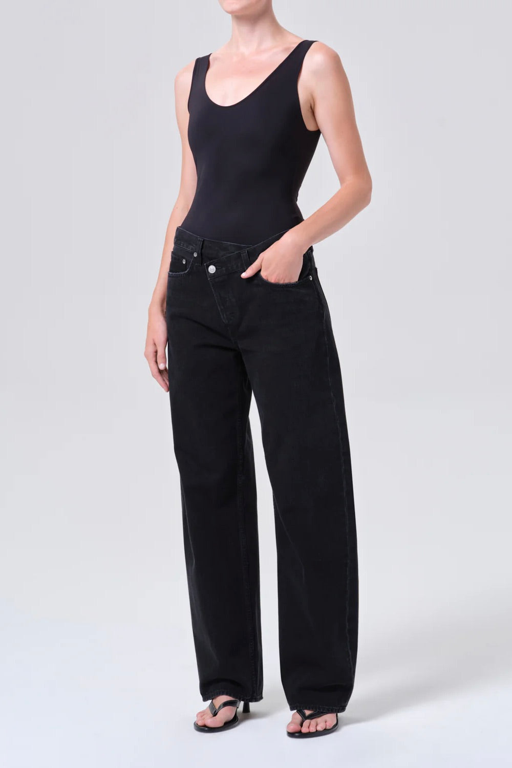 Agolde Tora Bodysuit / Black