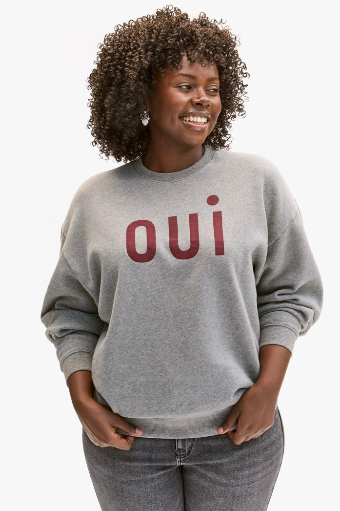 Oversized Sweatshirt / Bordeaux OUI