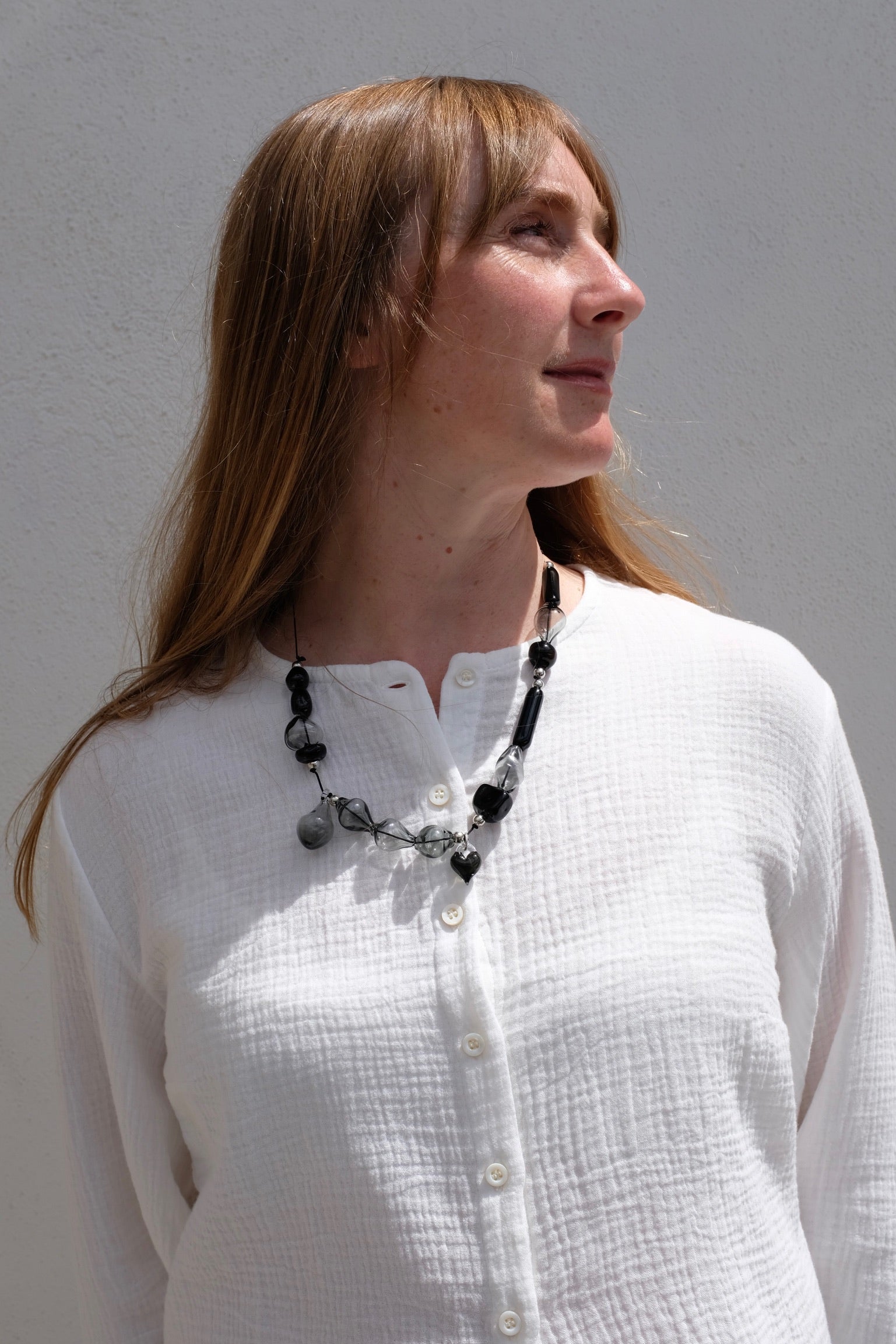 Levens Multi Bubble Cord Necklace / Black