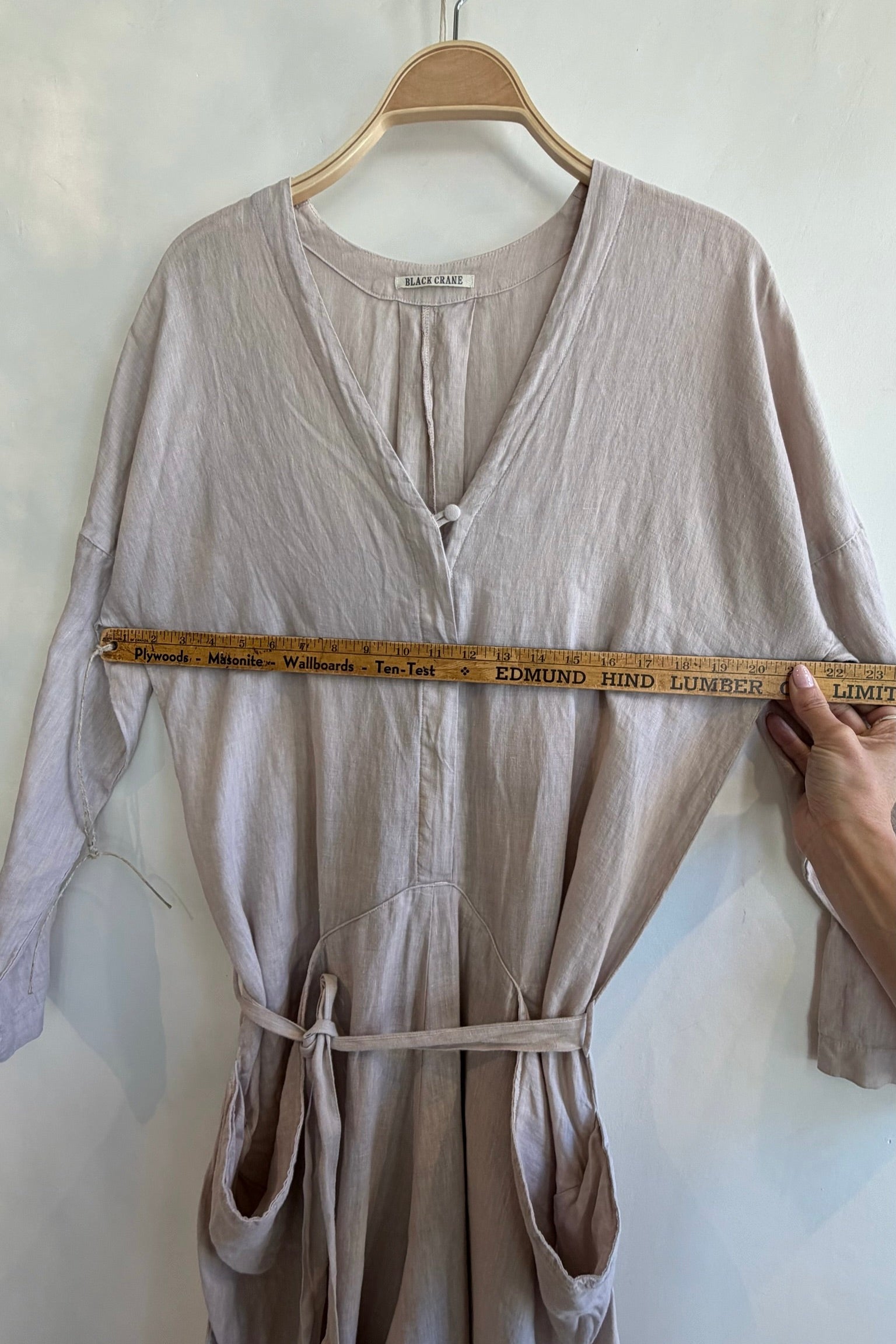 Pre-Loved / Black Crane Painter Jumpsuit / Sand / Size M