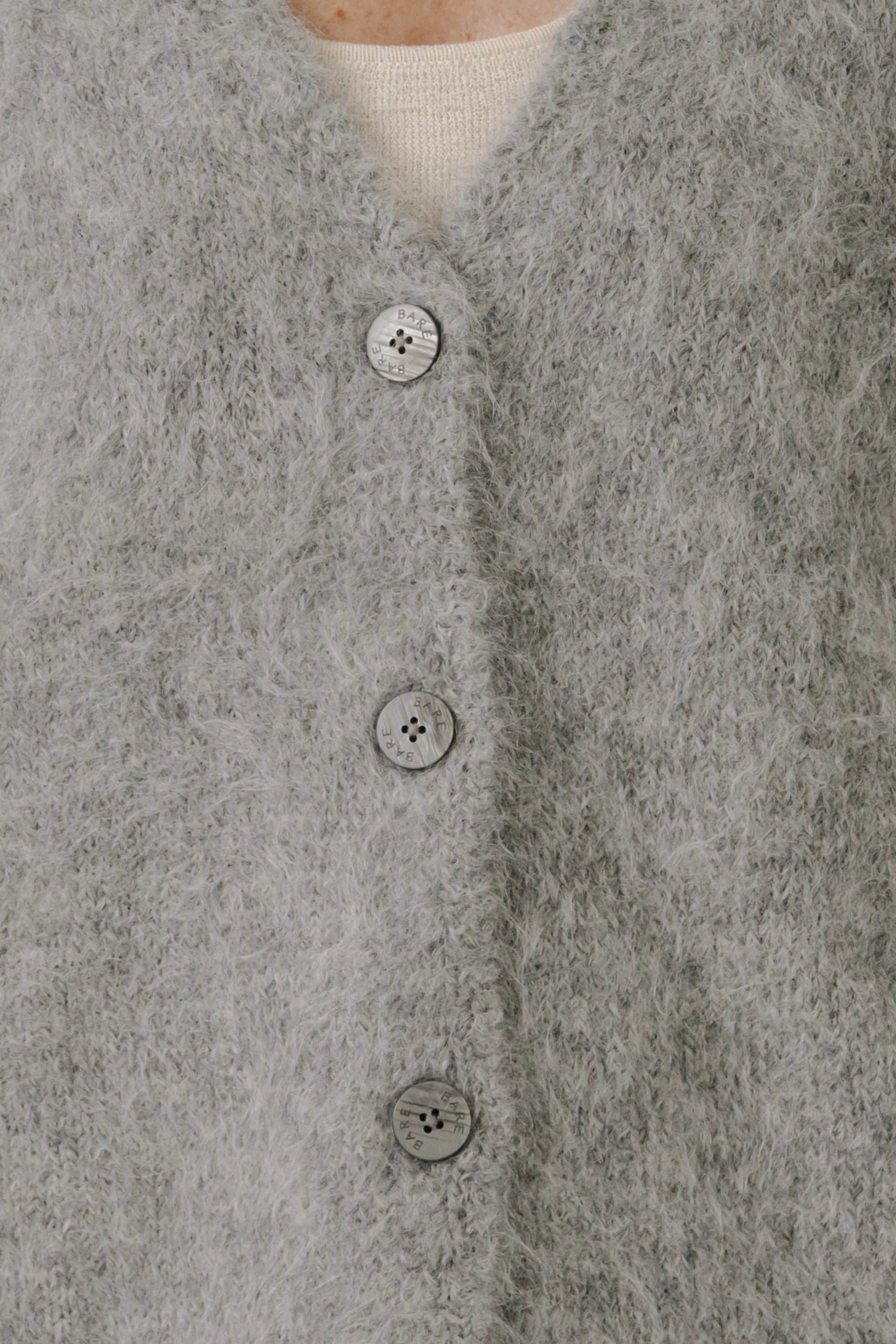 Bare Knitwear Suri Alpaca Cardigan / Grey