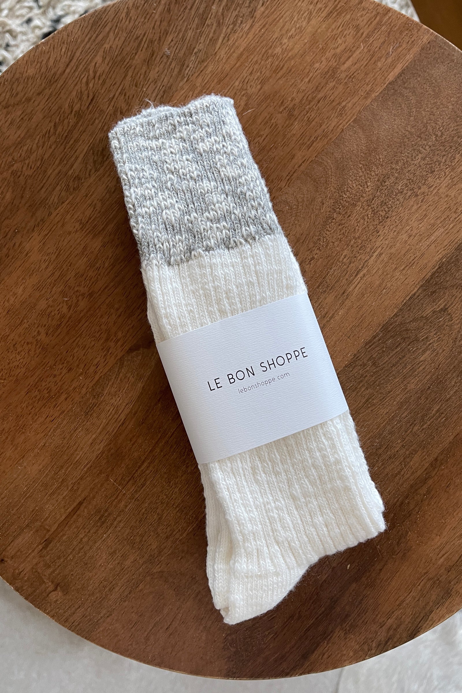 Le Bon Shoppe Cottage Socks / Linen + Grey