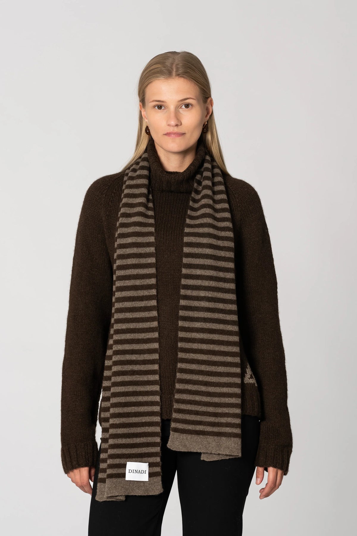 Dinadi Yak Striped Scarf / Two Tone
