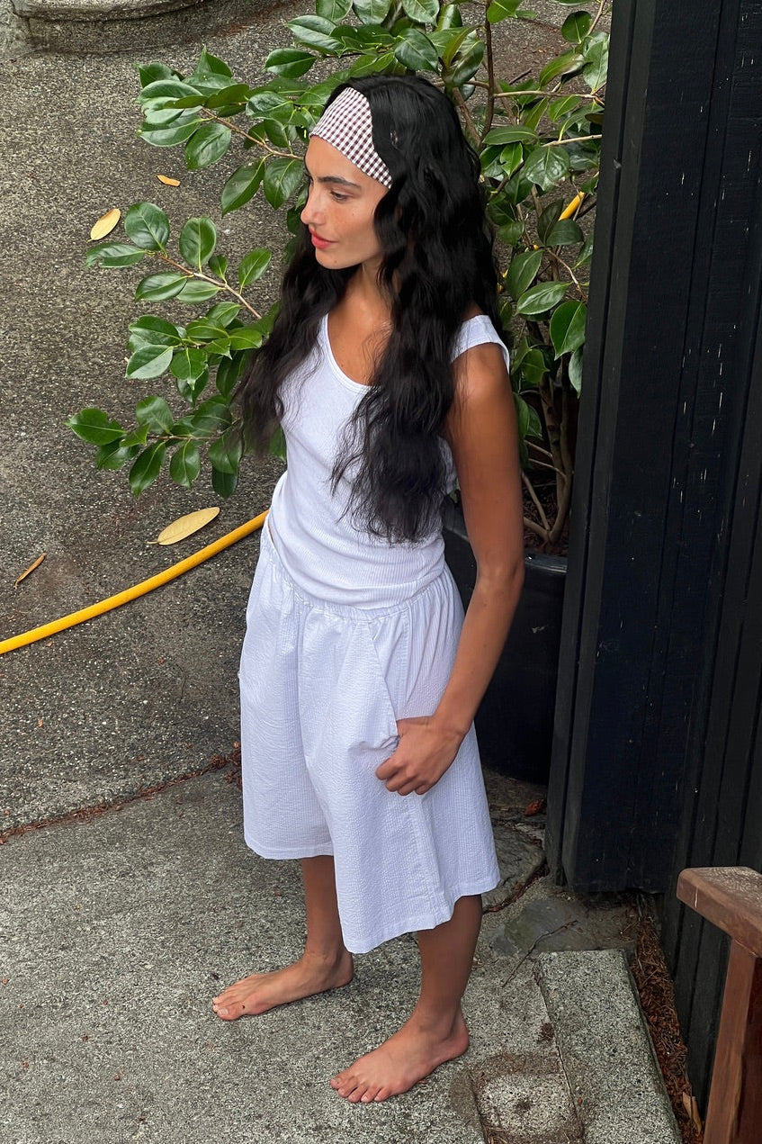 A bronze age Blossom Short / Solstice White