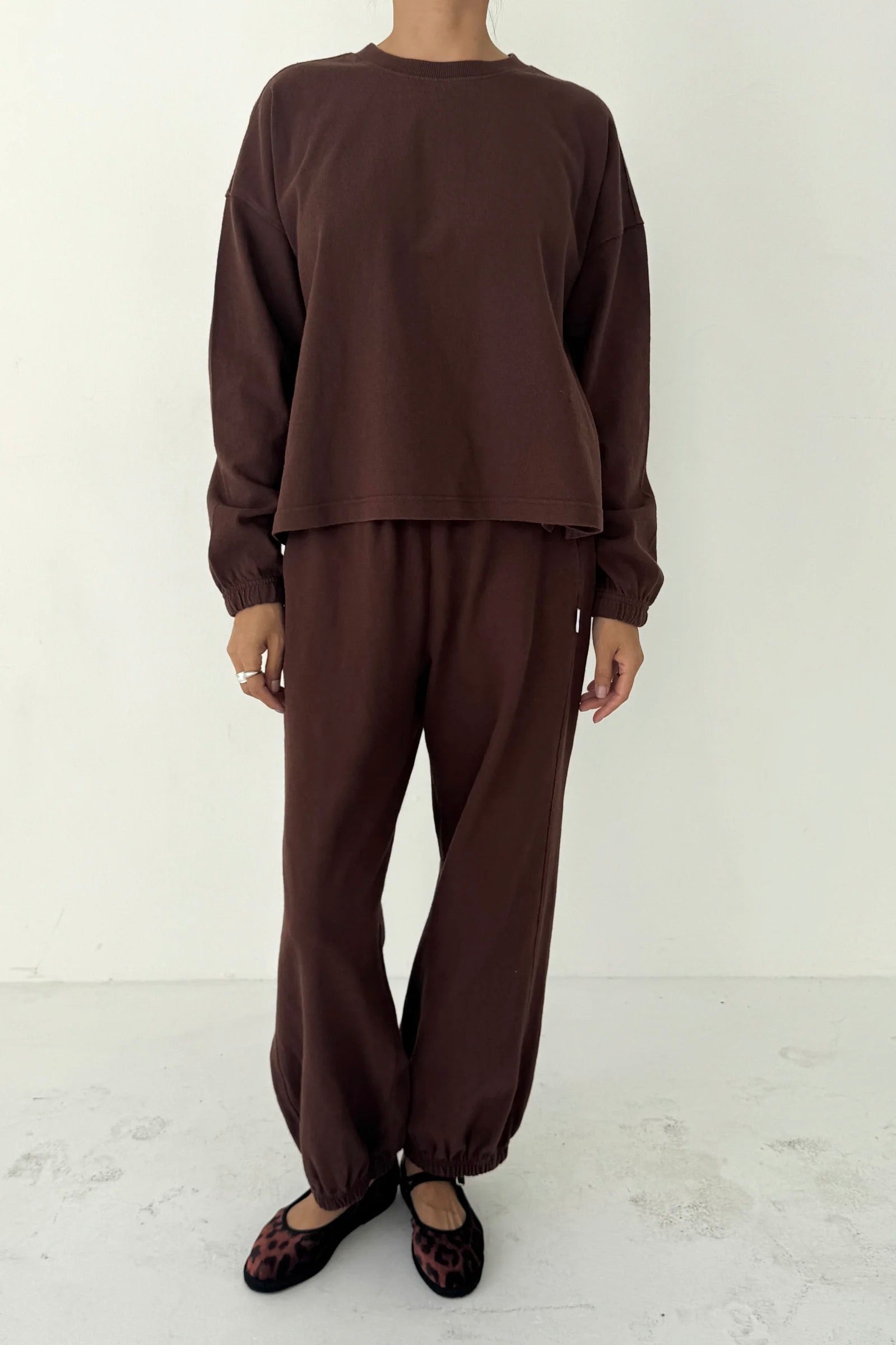 Le Bon Shoppe Cotton Jersey Balloon Pant / Chestnut