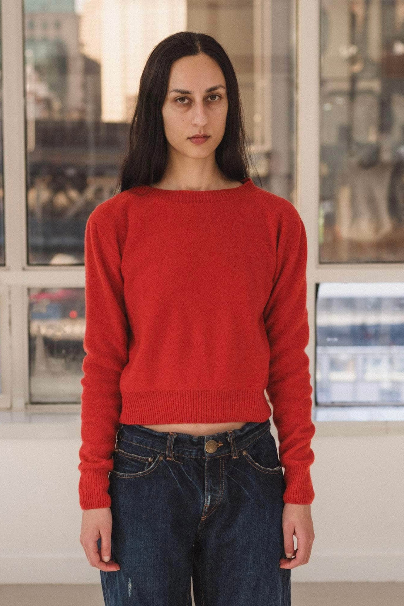 Baserange Tier Sweater / Melagrano Red