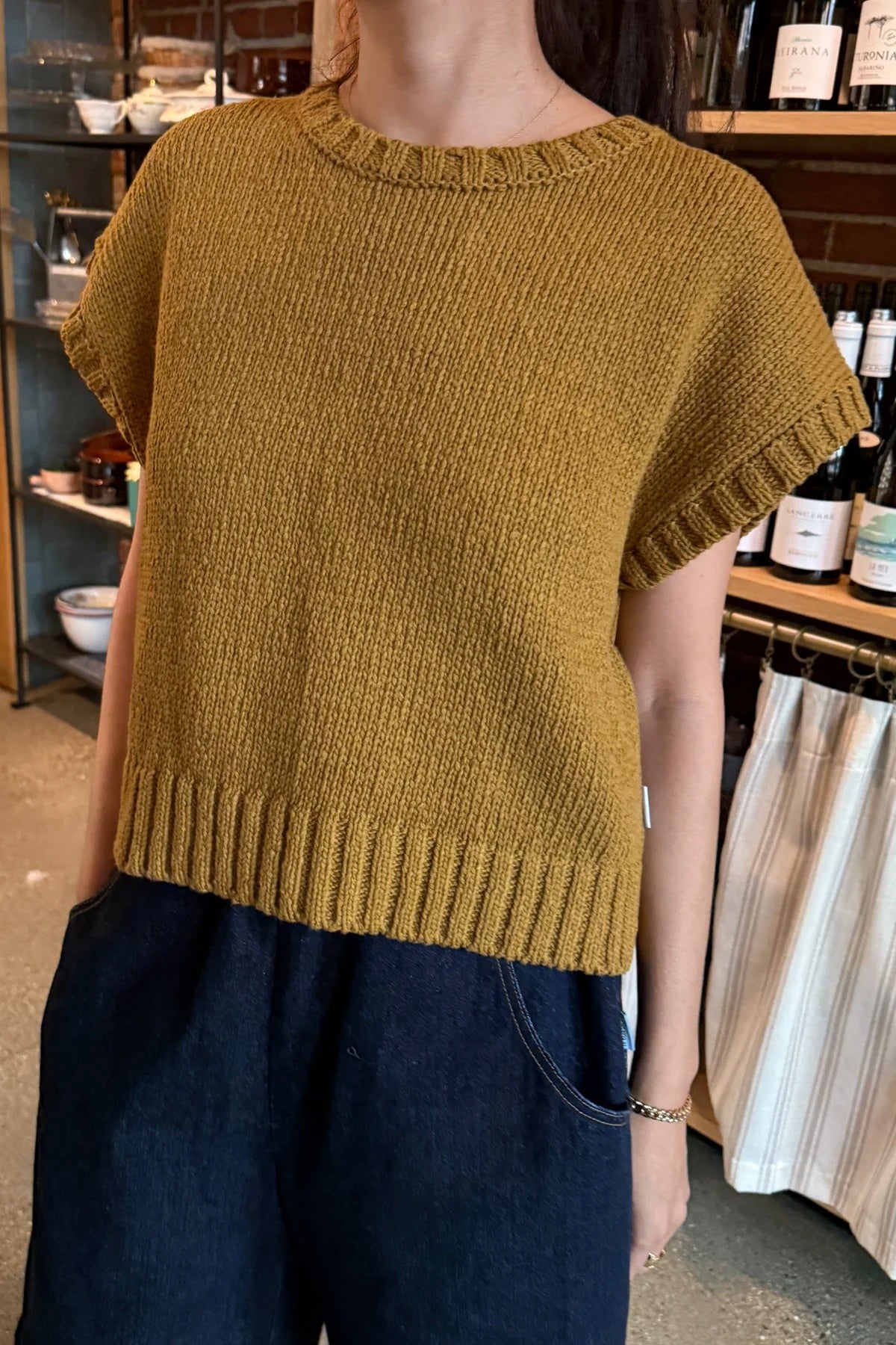 Le Bon Shoppe Pierre Cotton Sweater / Dijon