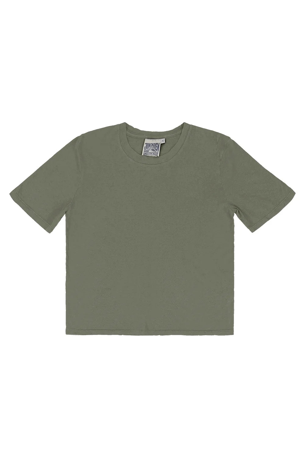 Jungmaven Silverlake Cropped Tee / Olive Green