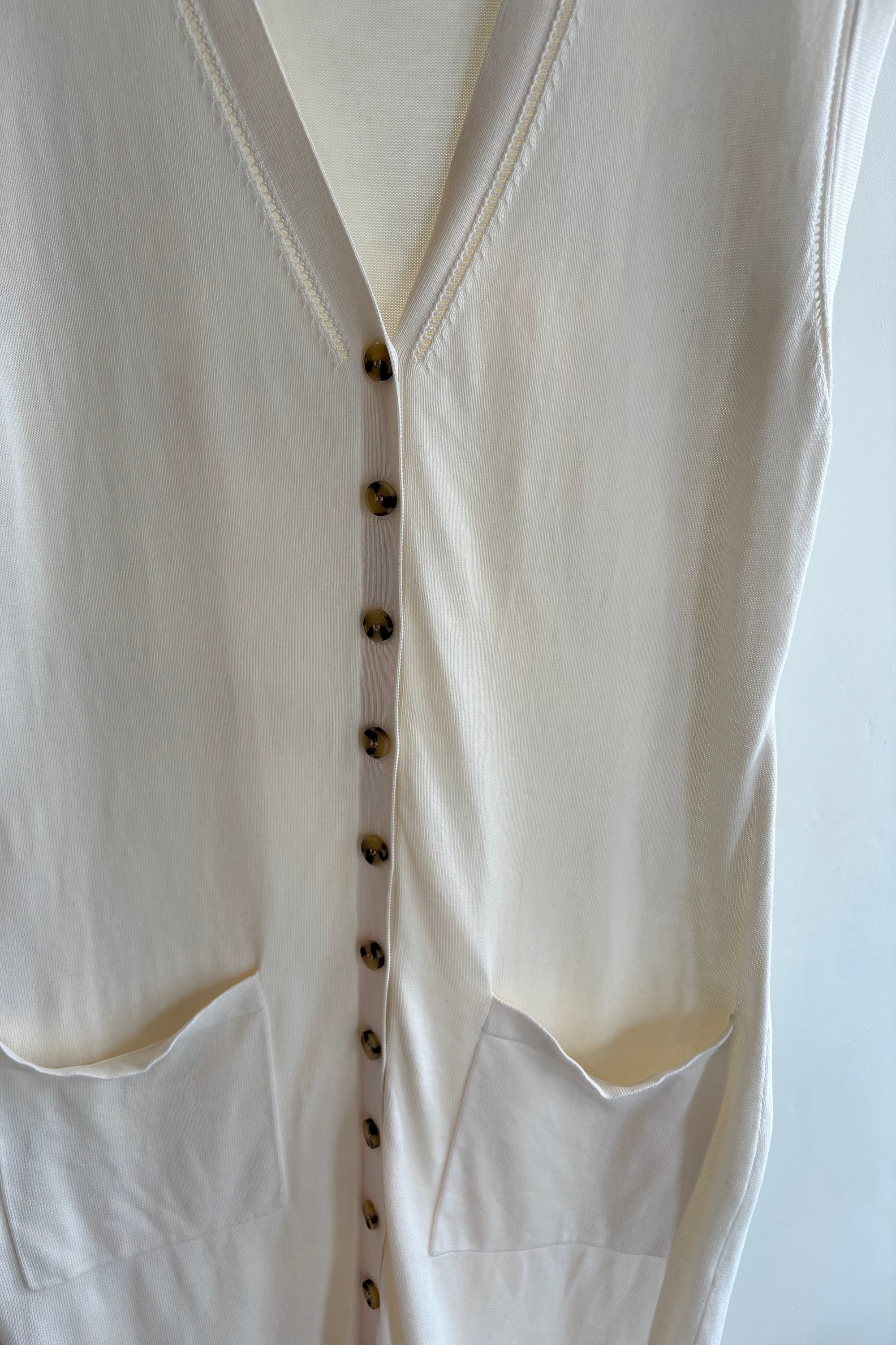 Pre-Loved / MM La Fleur Toula Pointelle Dress / Ivory / L