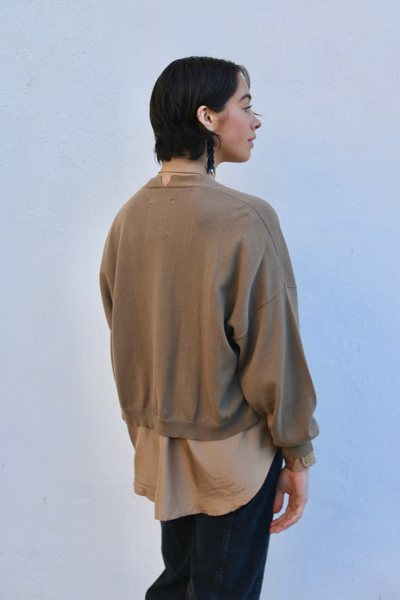 Cordera Cotton & Cashmere Cardigan / Taupe