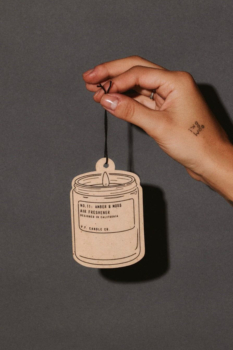 PF Candle Co Car Fragrance / Amber & Moss