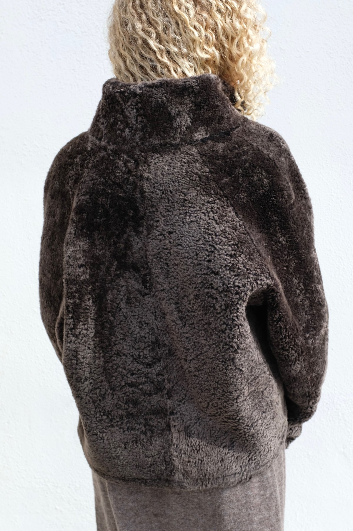 Ariana Merinillo Shearling Jacket / Coffee Bean