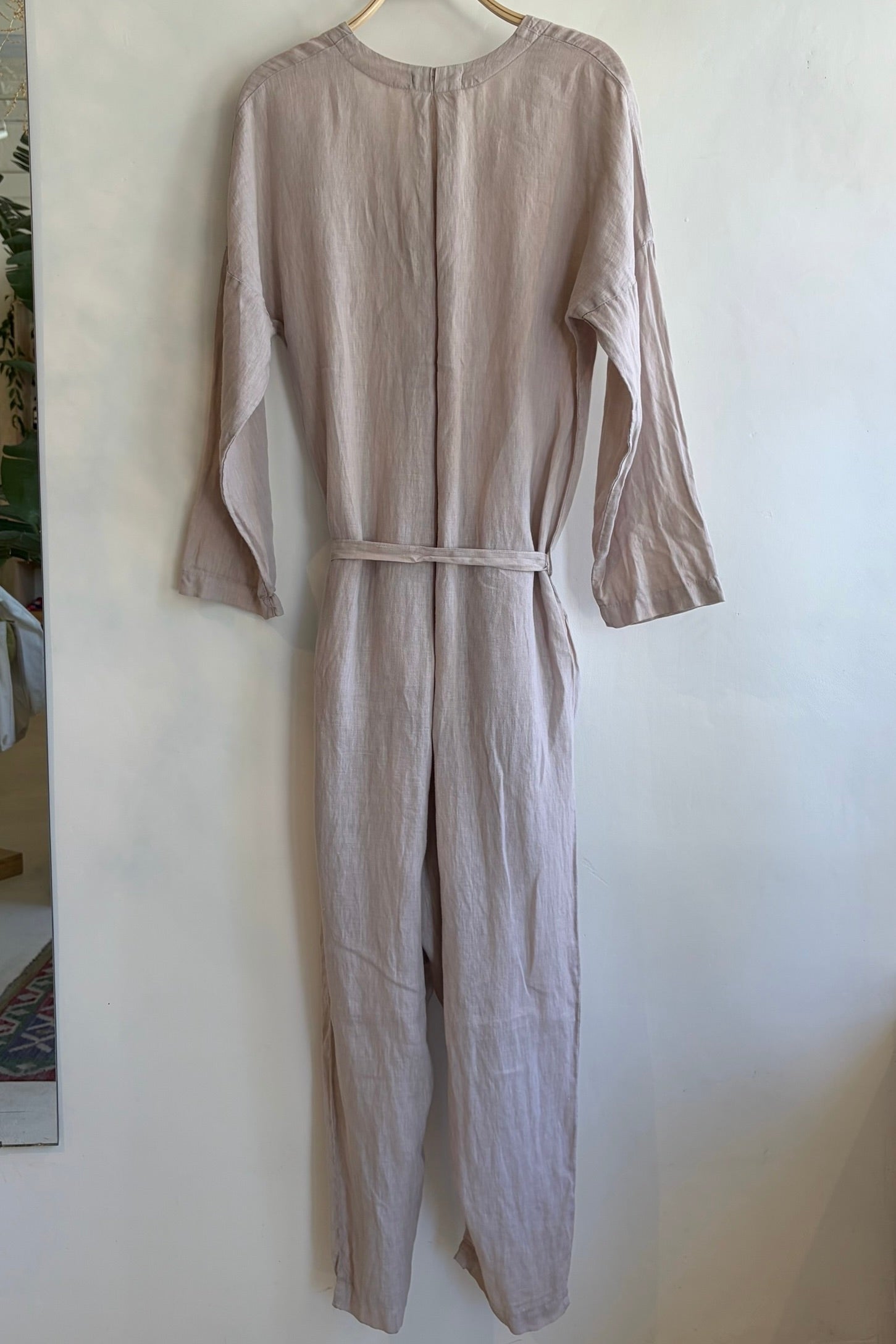 Pre-Loved / Black Crane Painter Jumpsuit / Sand / Size M