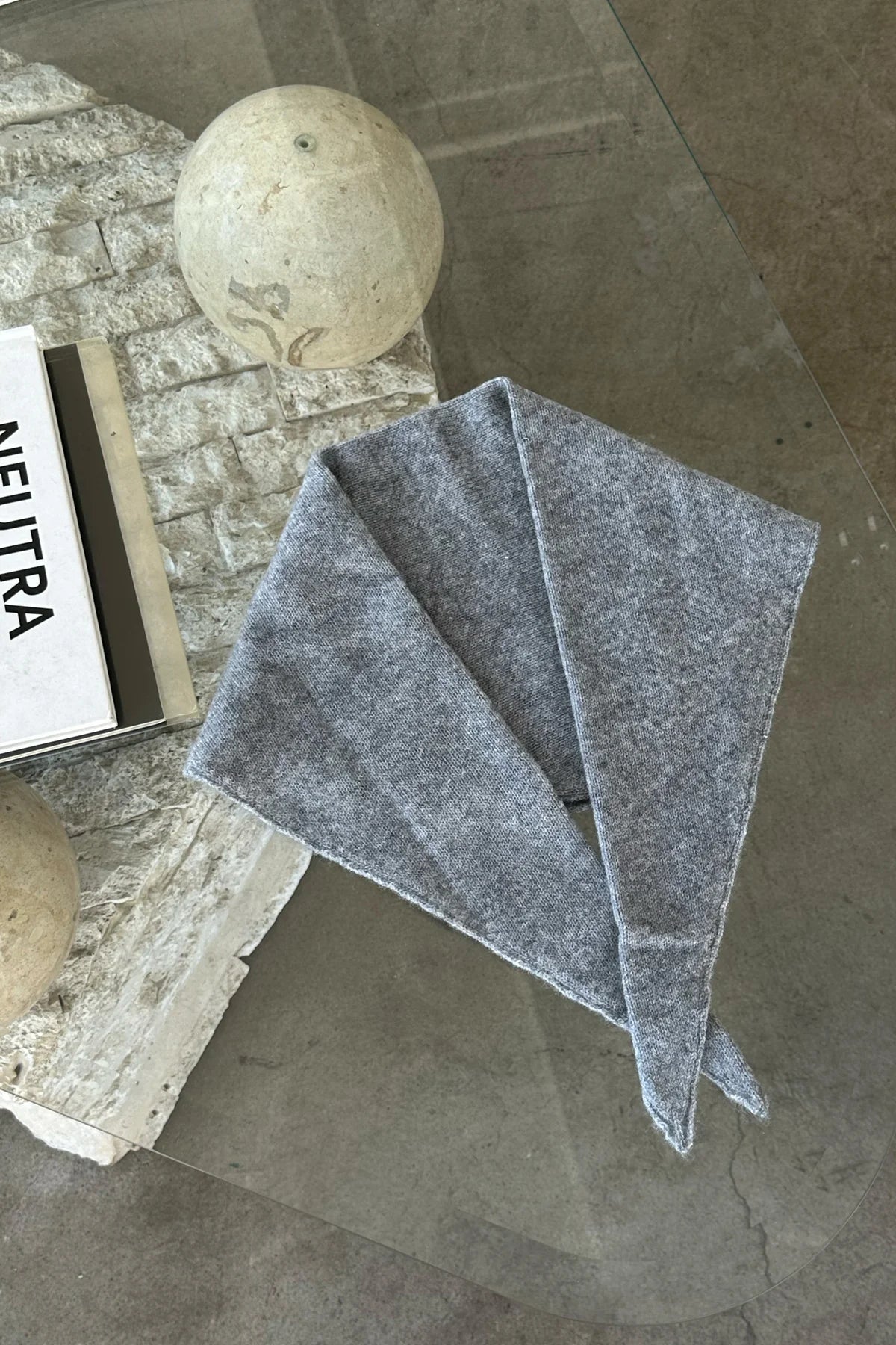 Le Bon Shoppe Cashmere Bandana / Heather Grey