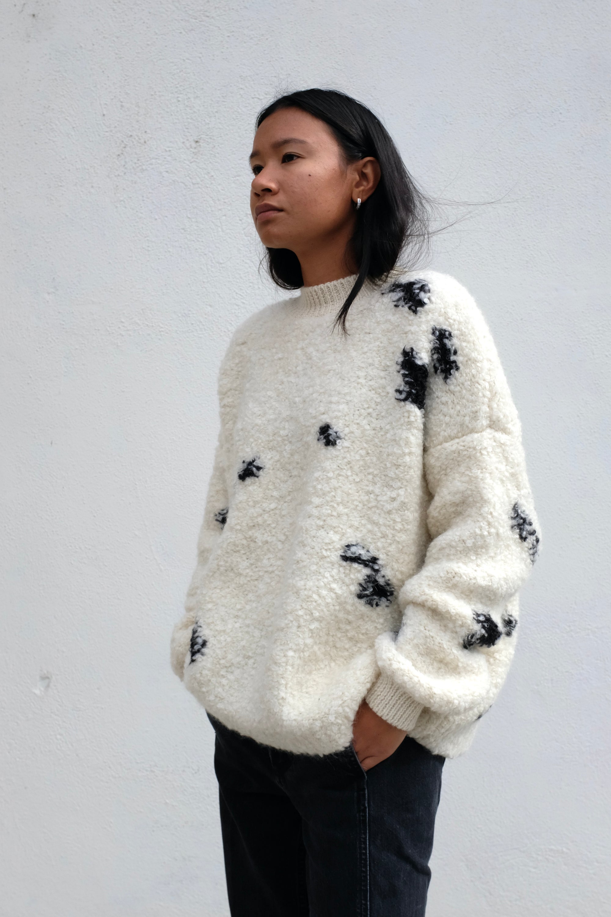 Cordera Wool + Mohair Blotch Sweater