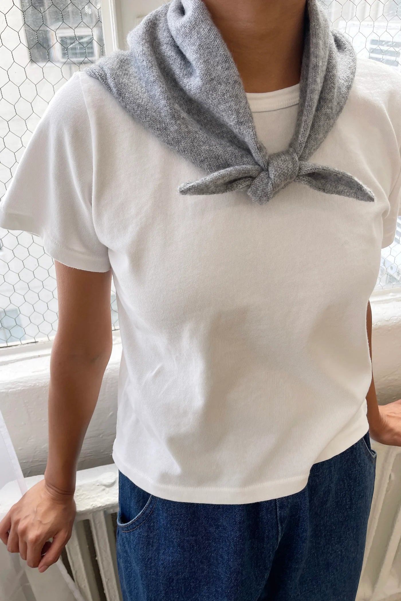 Le Bon Shoppe Cashmere Bandana / Heather Grey