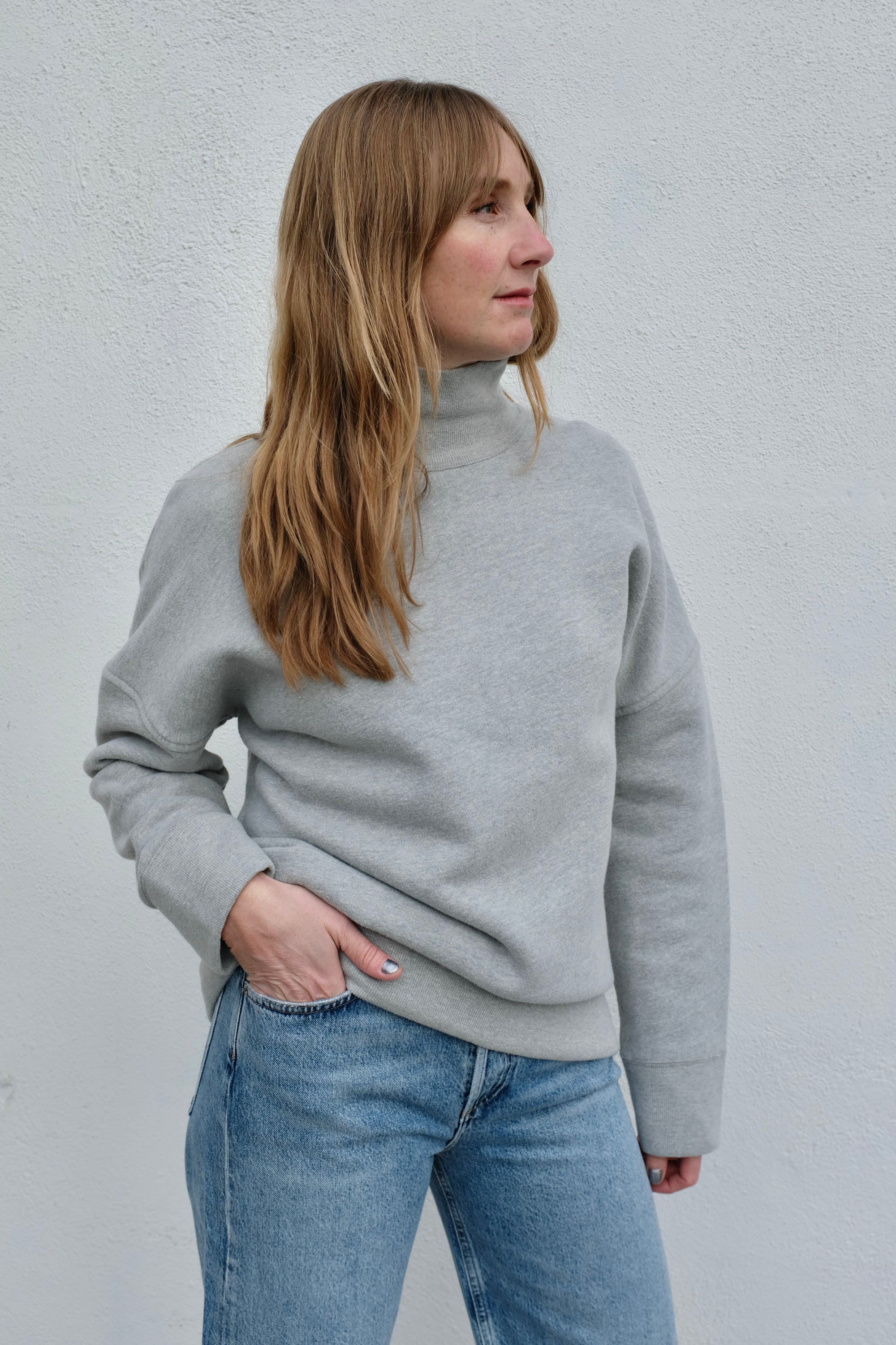 Cara Turtleneck / Heather Grey