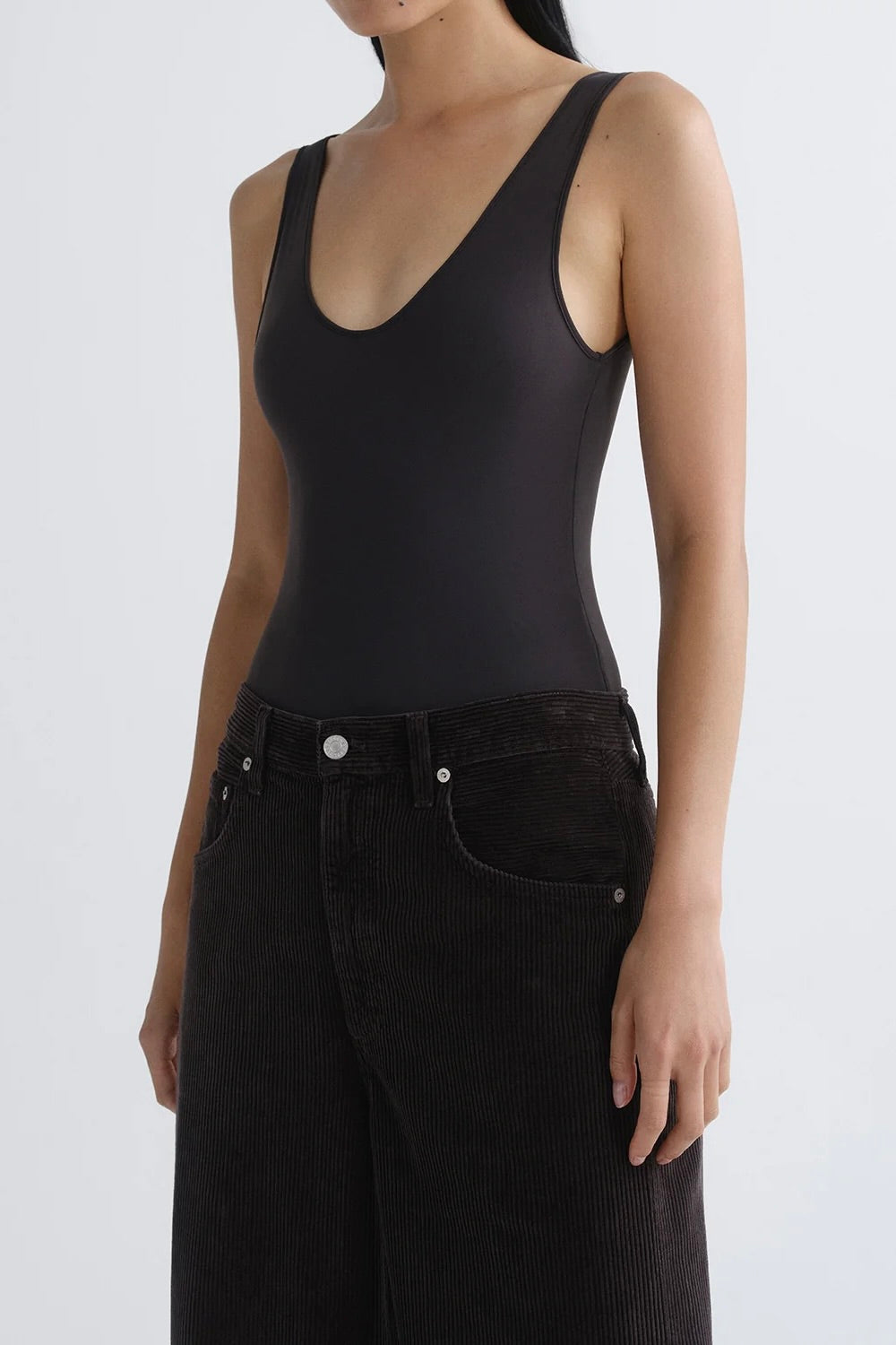 Agolde Tora Bodysuit / Carob