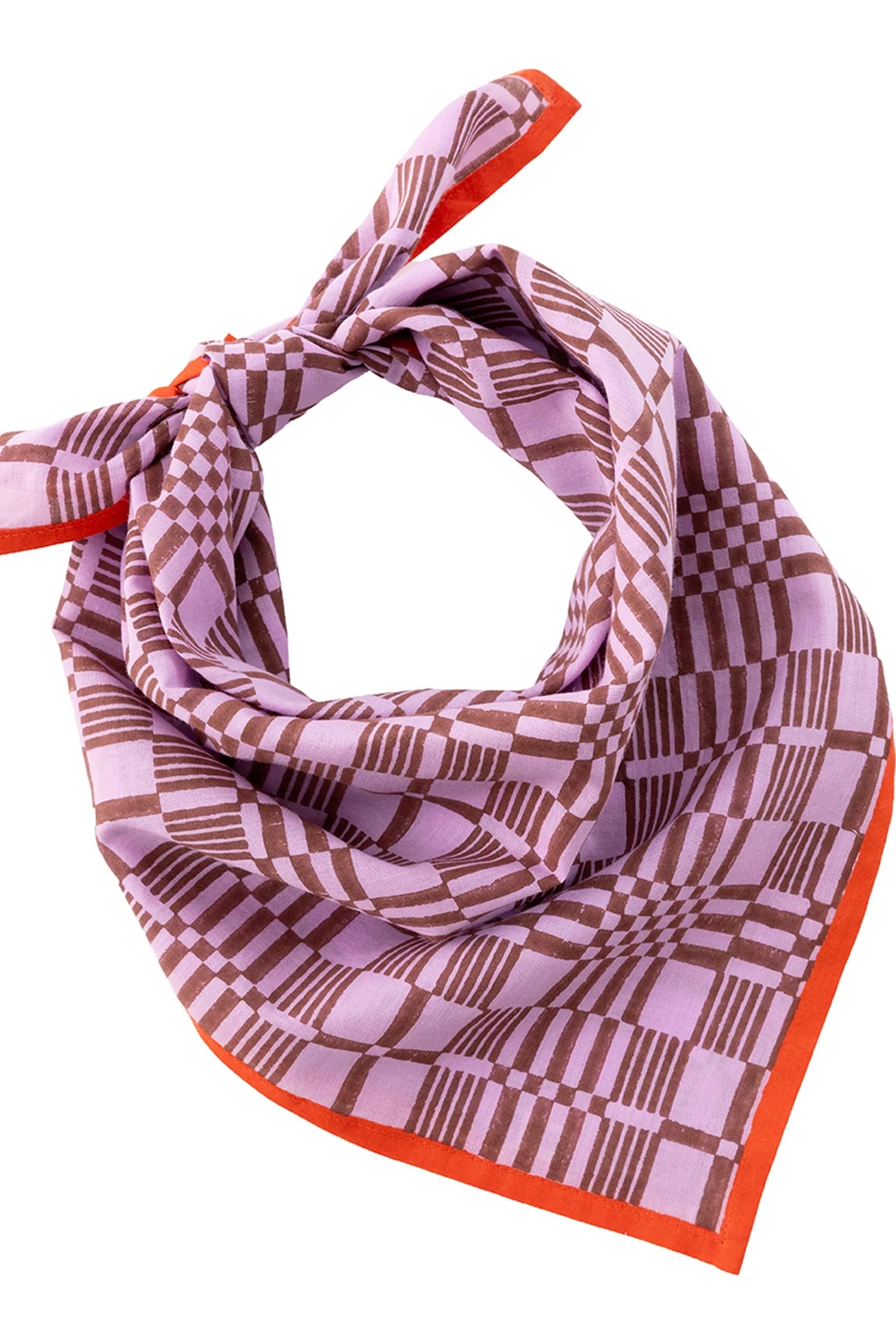 Block Shop Windowpane Bandana / Orchid