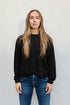 Jungmaven Cropped Long Sleeve Tee / Black