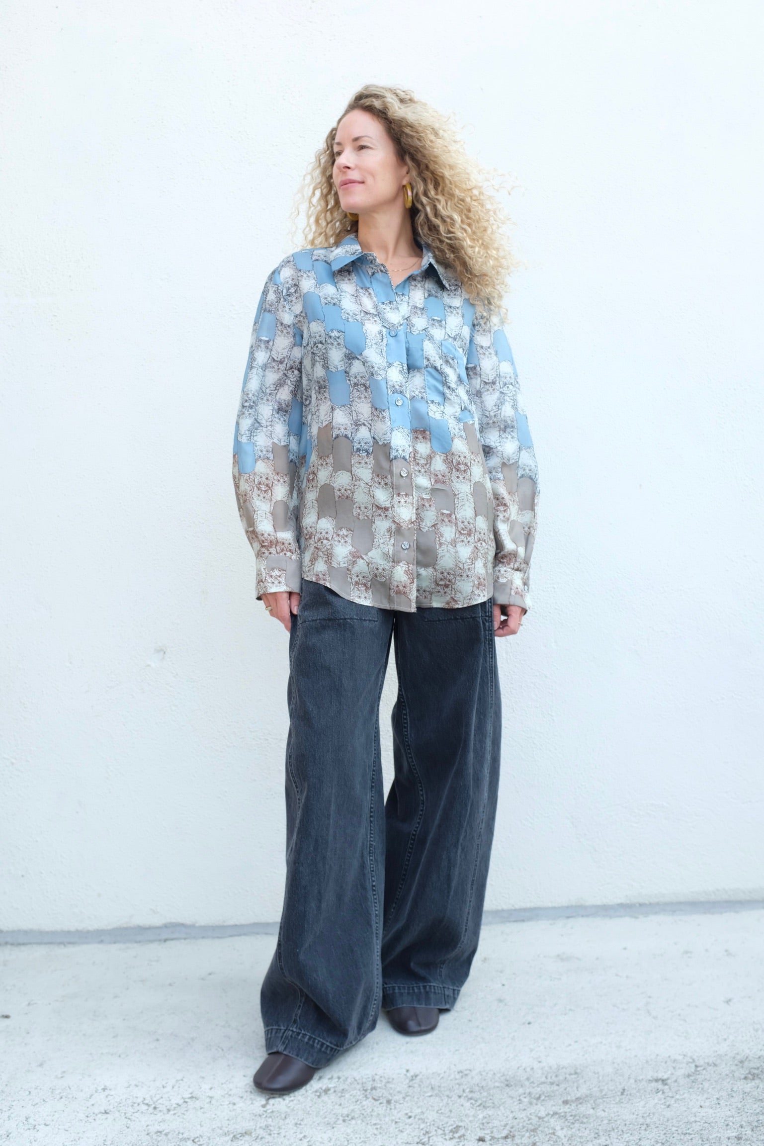 Rachel Comey Lilo Top / Blue Cats
