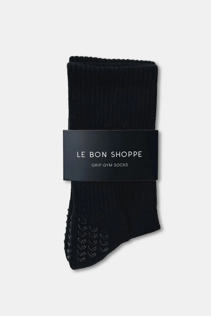 Grip Gym Socks / Black + Black