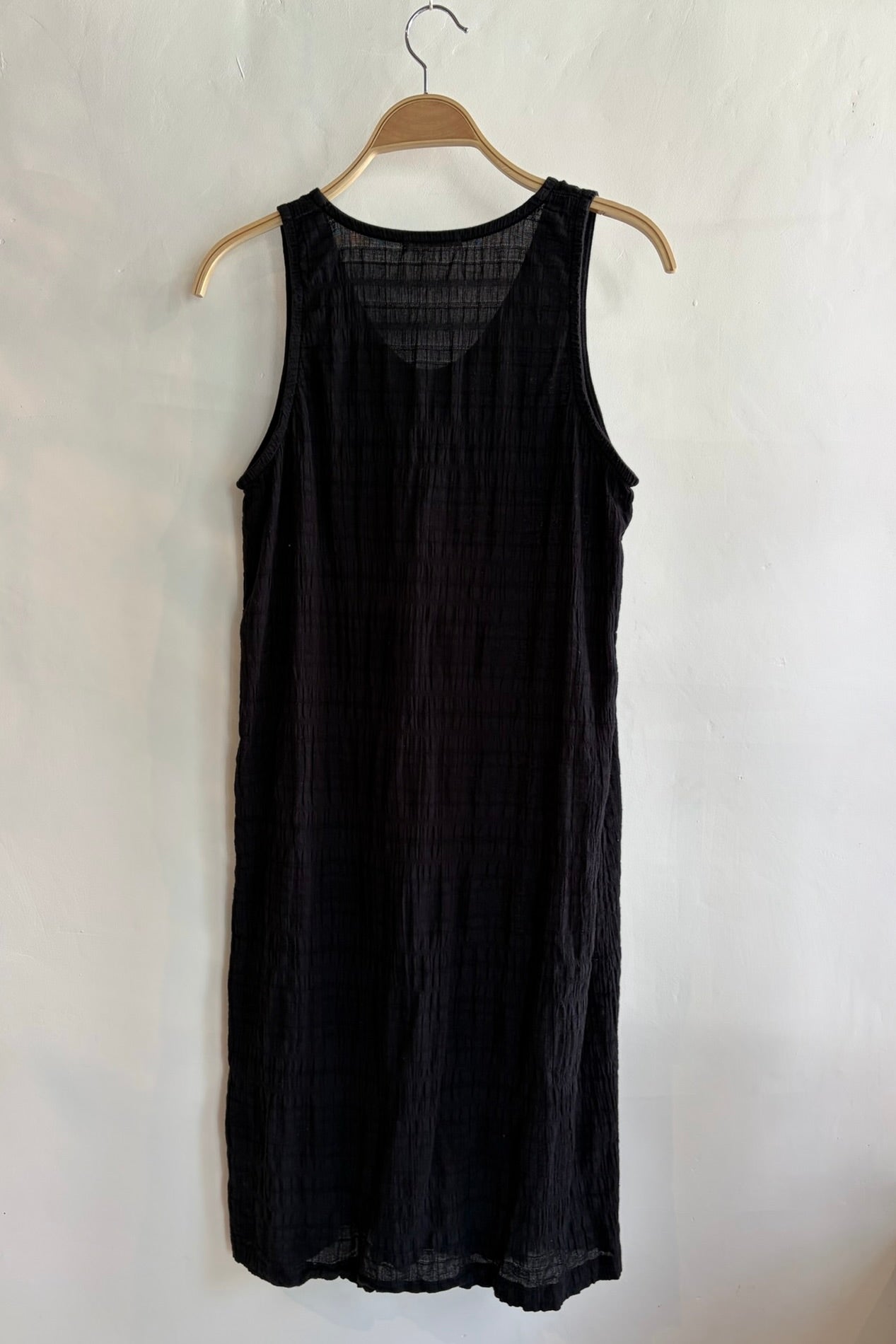 Pre-loved / Black Crane Cotton dress / Black / Small