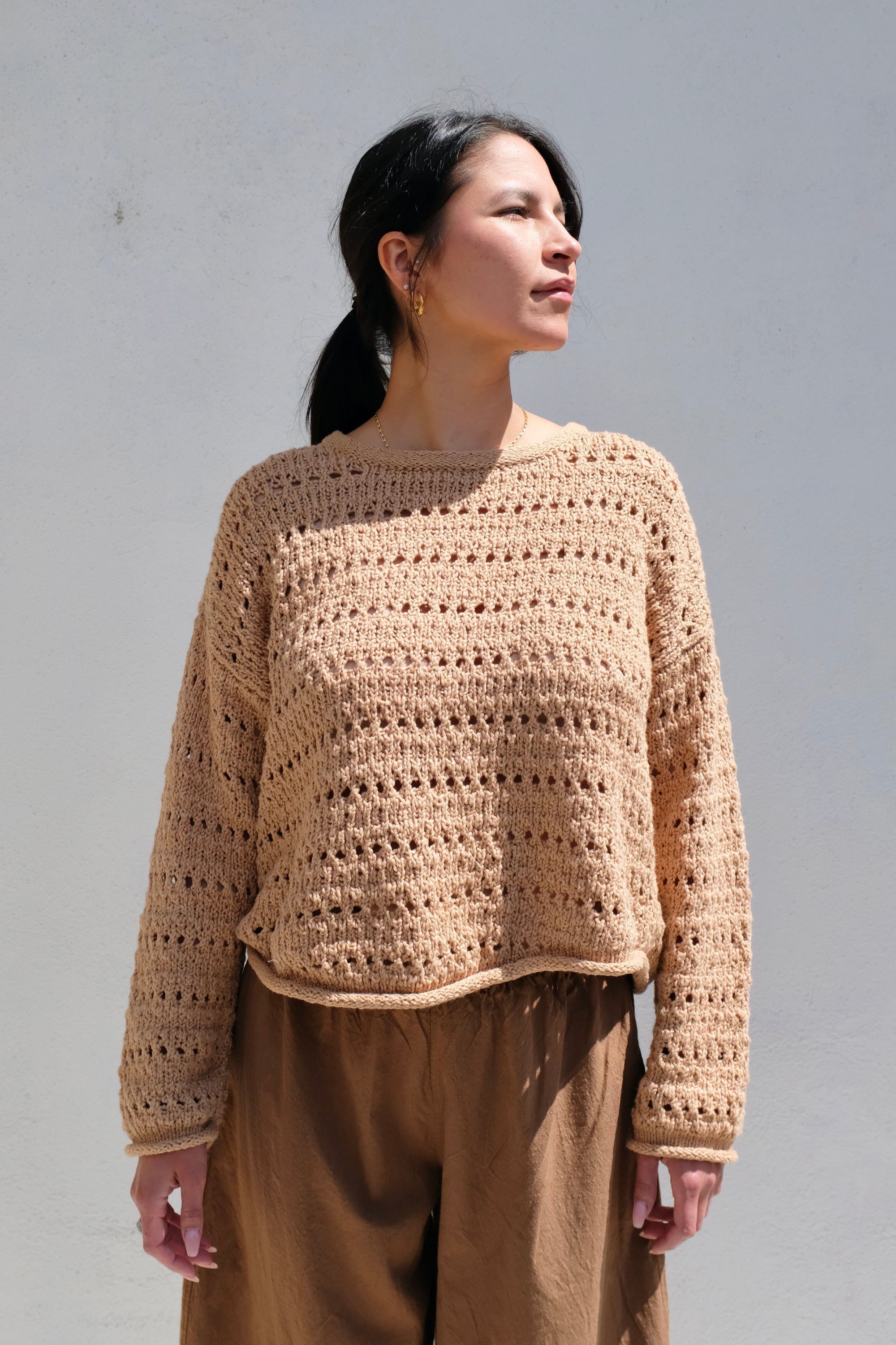 Wol Hide Open Pullover / Tannin