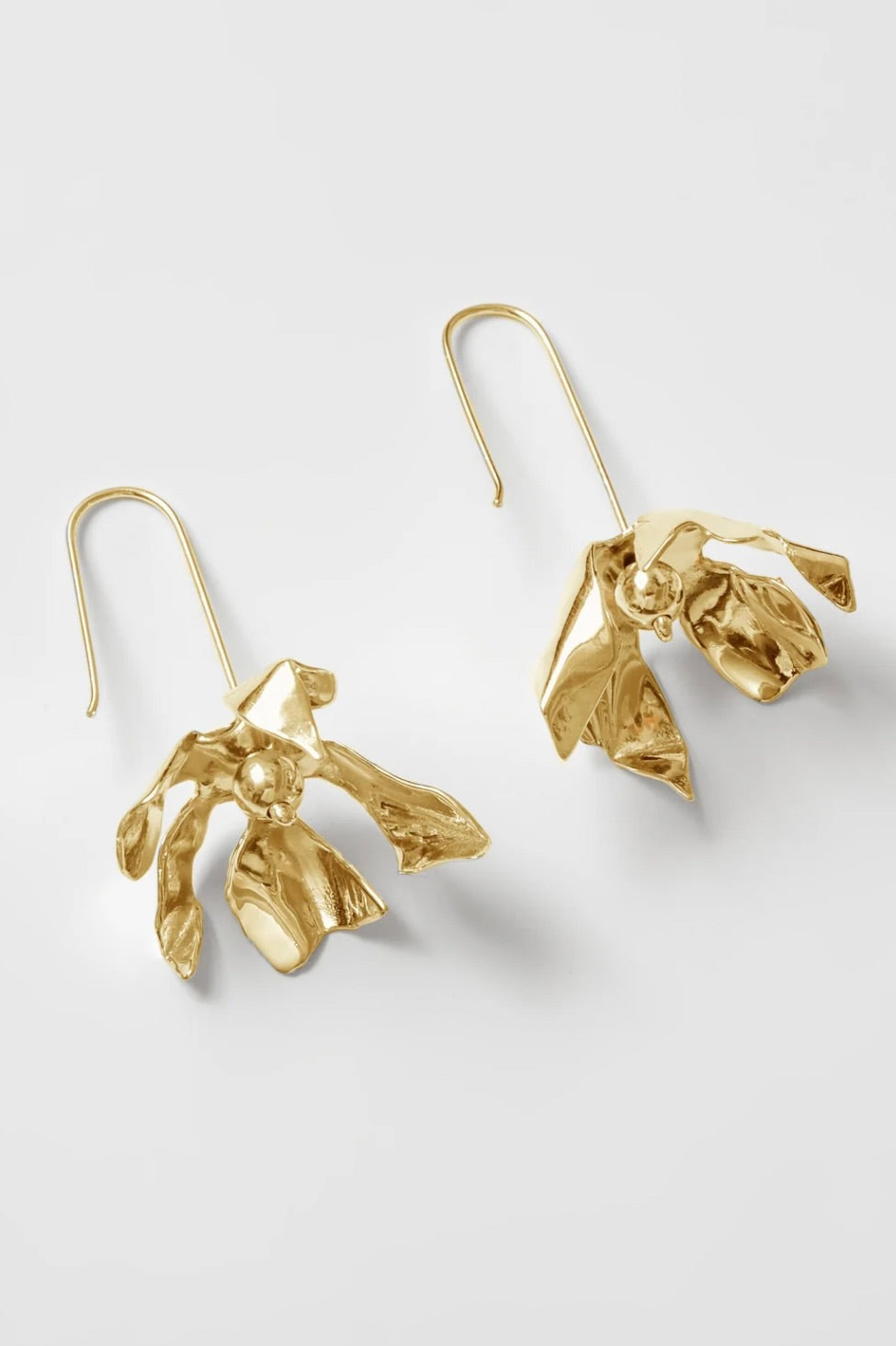 Wolf Circus Marley Flower Drop Earrings / Gold