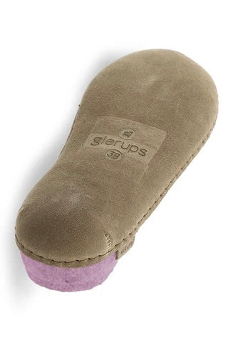 Glerups Slip-On Leather Sole / Flower