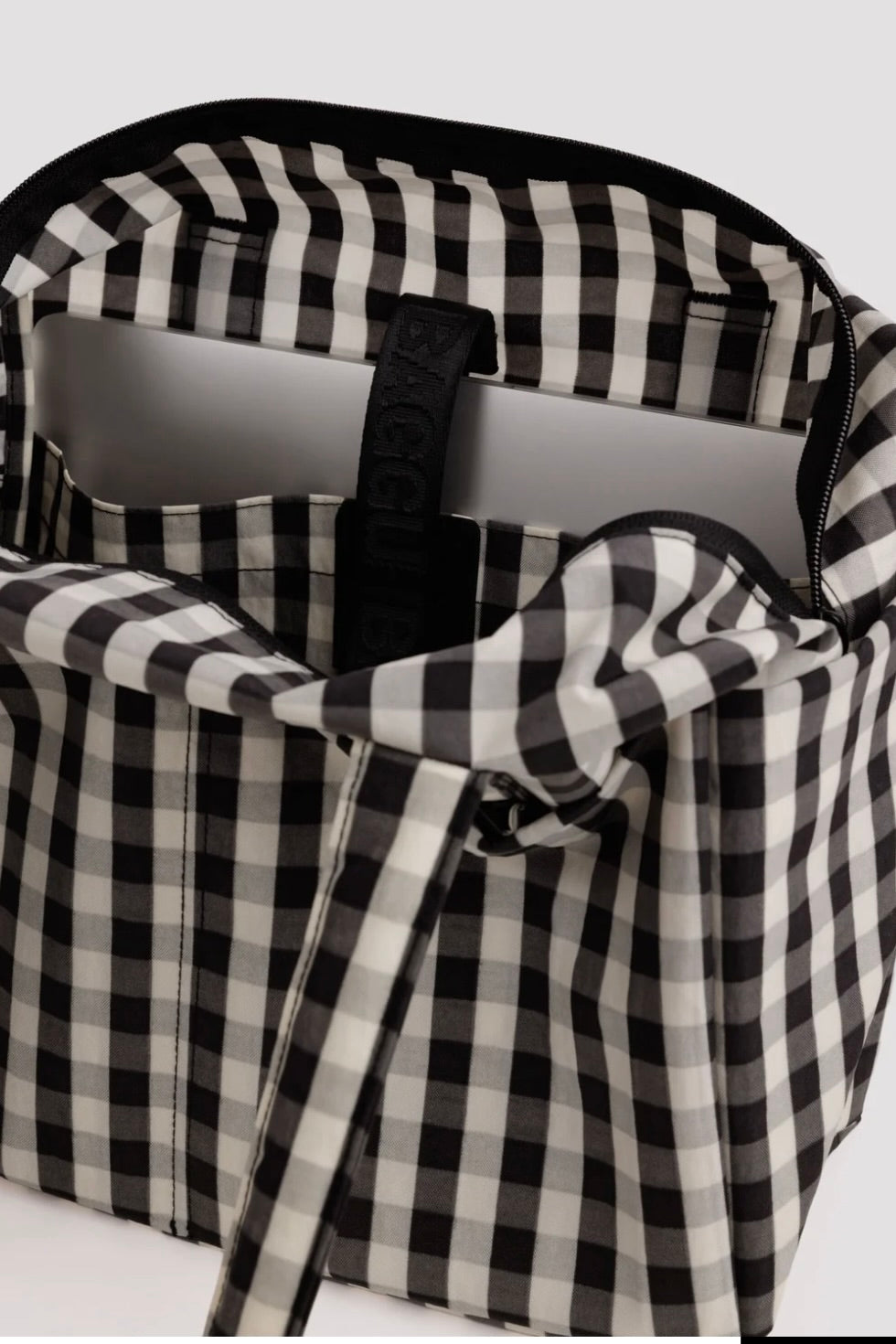 Baggu Everyday Cloud Bag / Black + Cream Gingham