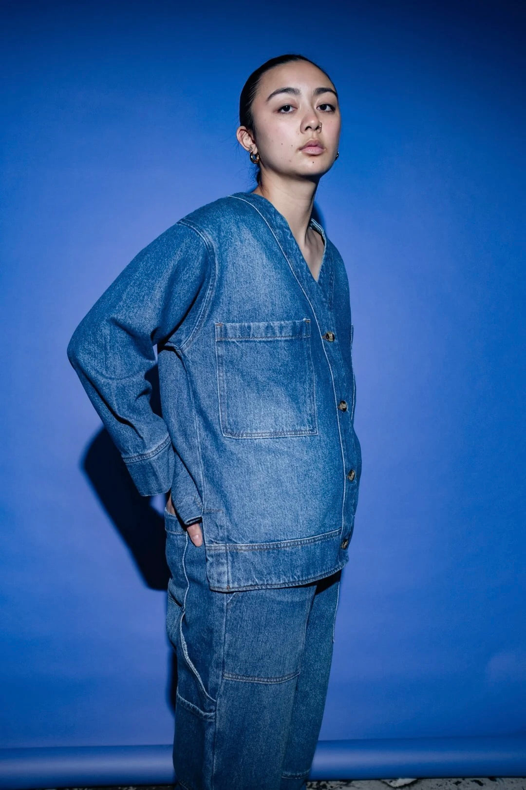 Et Tigre Miguel Cardigan / Blue Denim
