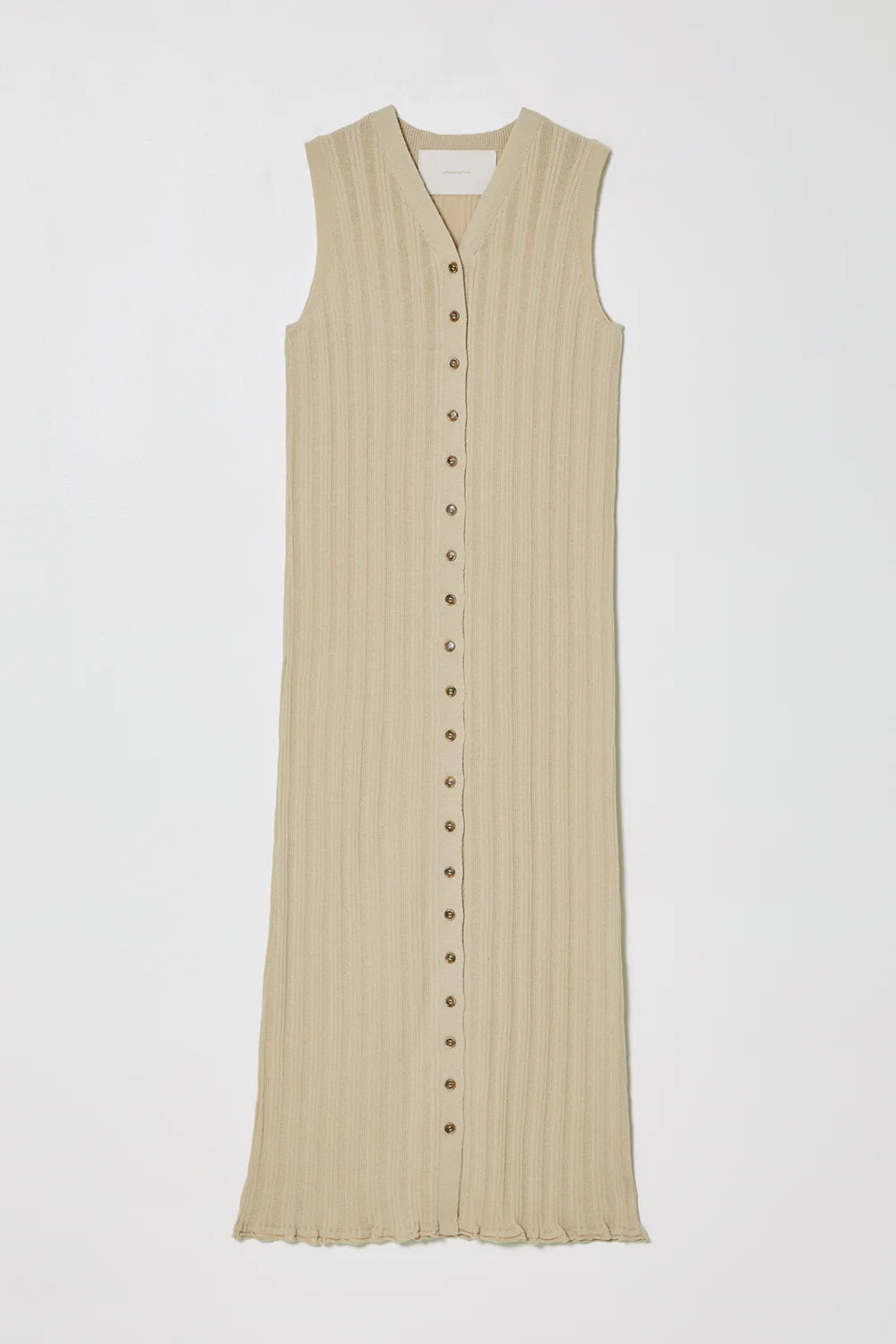 Atelier Delphine Slim Long Vest Dress / Nude