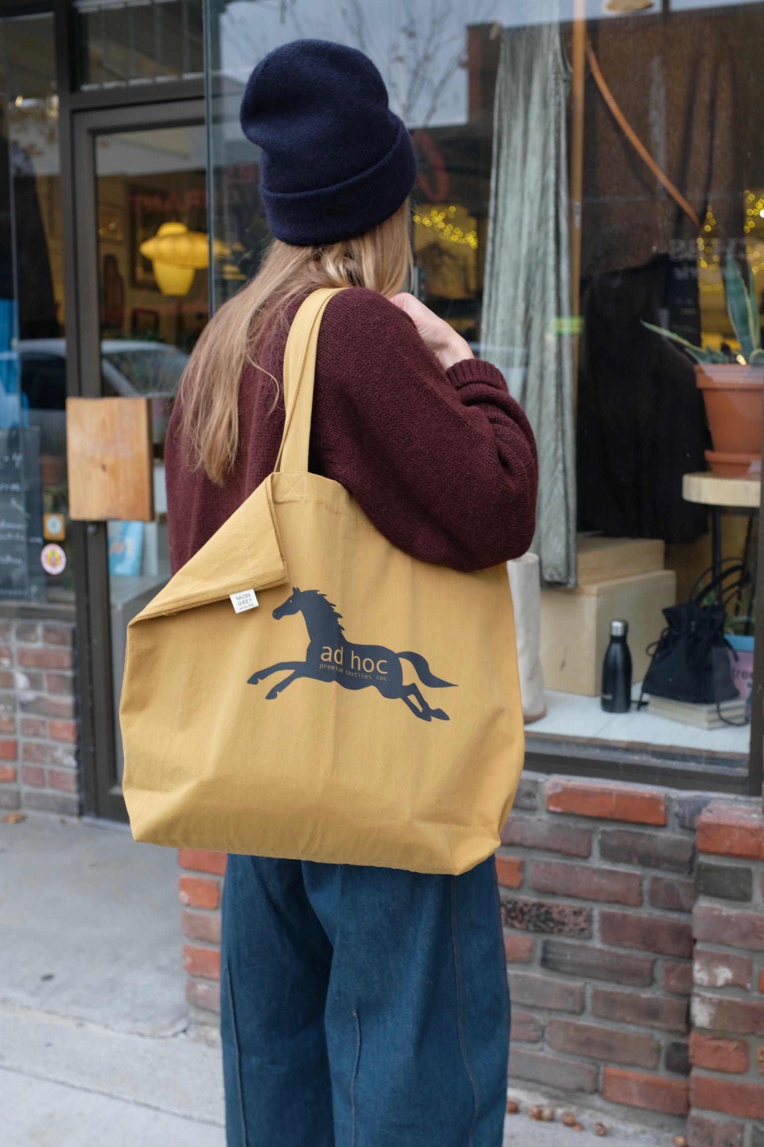 Moss Grey Ad hoc Tote / Ochre