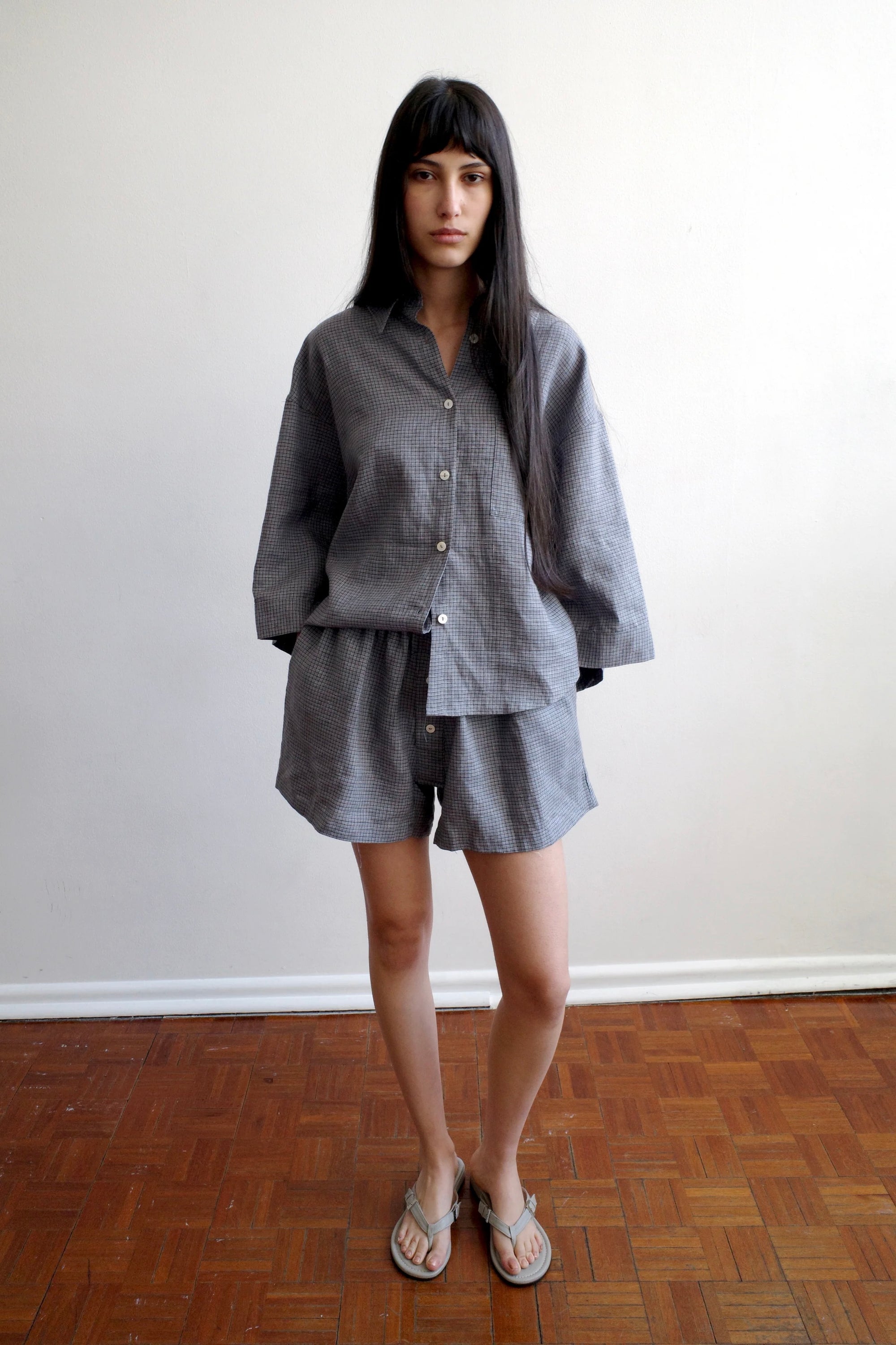 Deiji 03 Set / Indigo Check