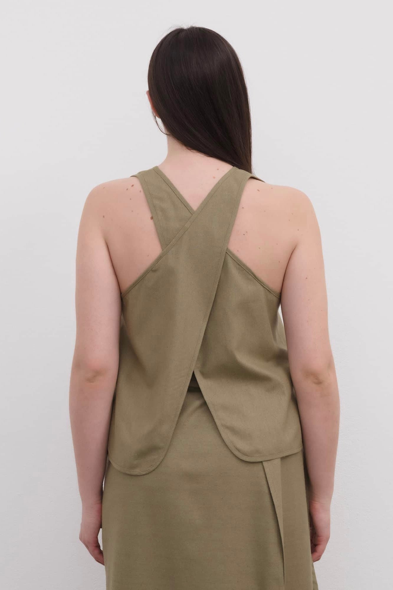 Baserange Apron Top / Lua Green