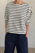 Le Bon Shoppe Marseille Boat Neck Top / Navy Stripe