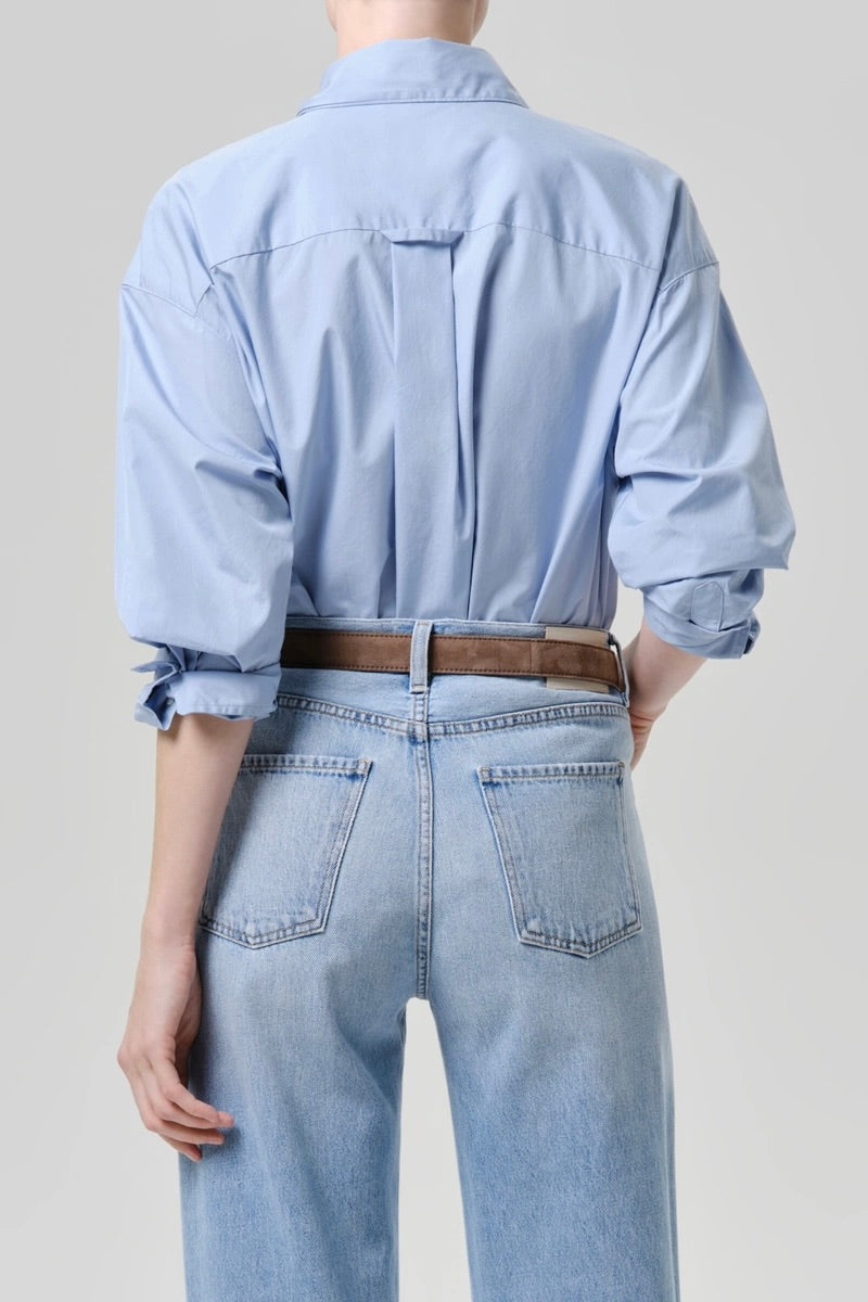 Citizens Of Humanity Thea Boyfriend Shirt / French Blue