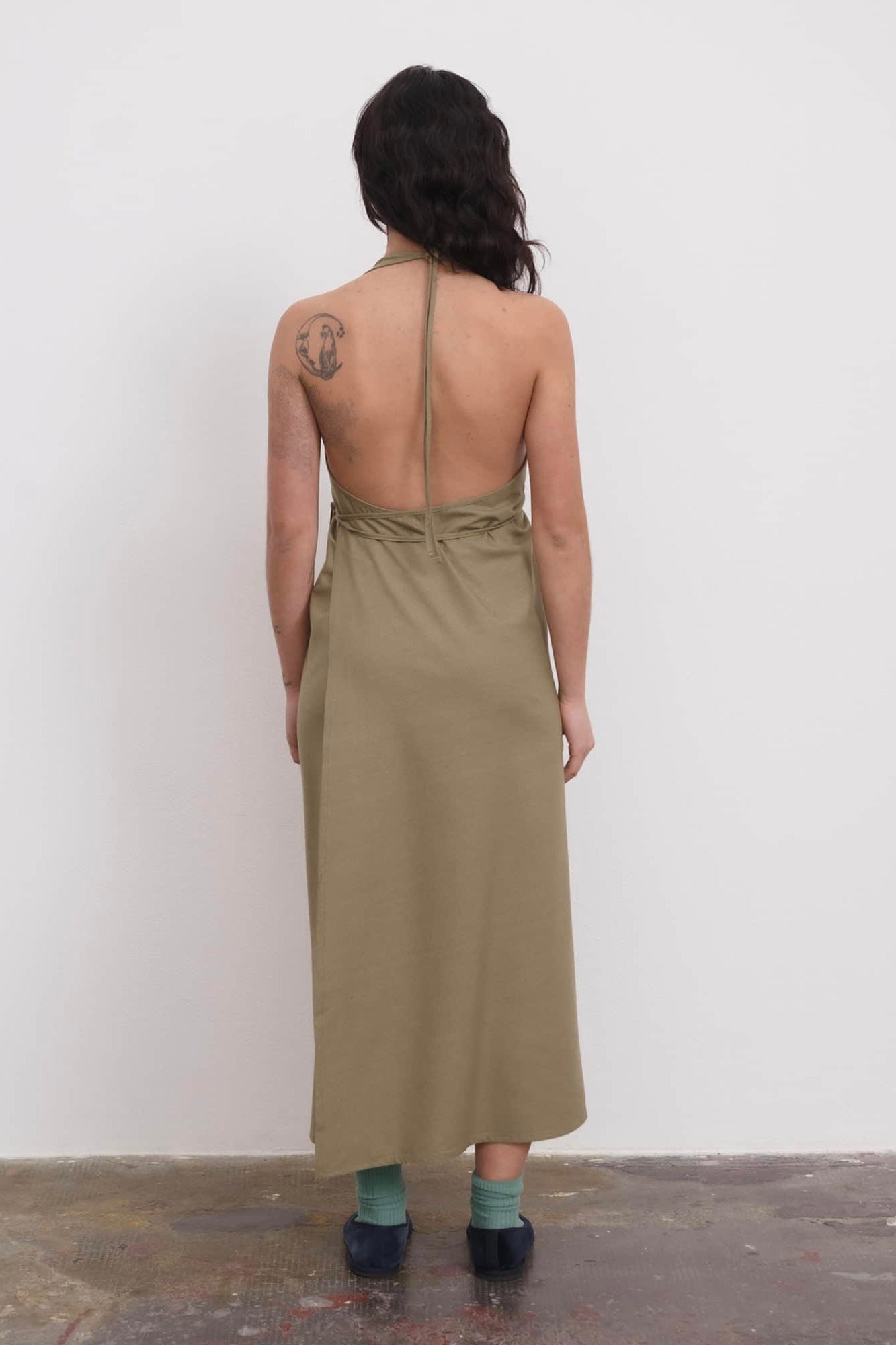 Baserange Apron Dress / Lua Green