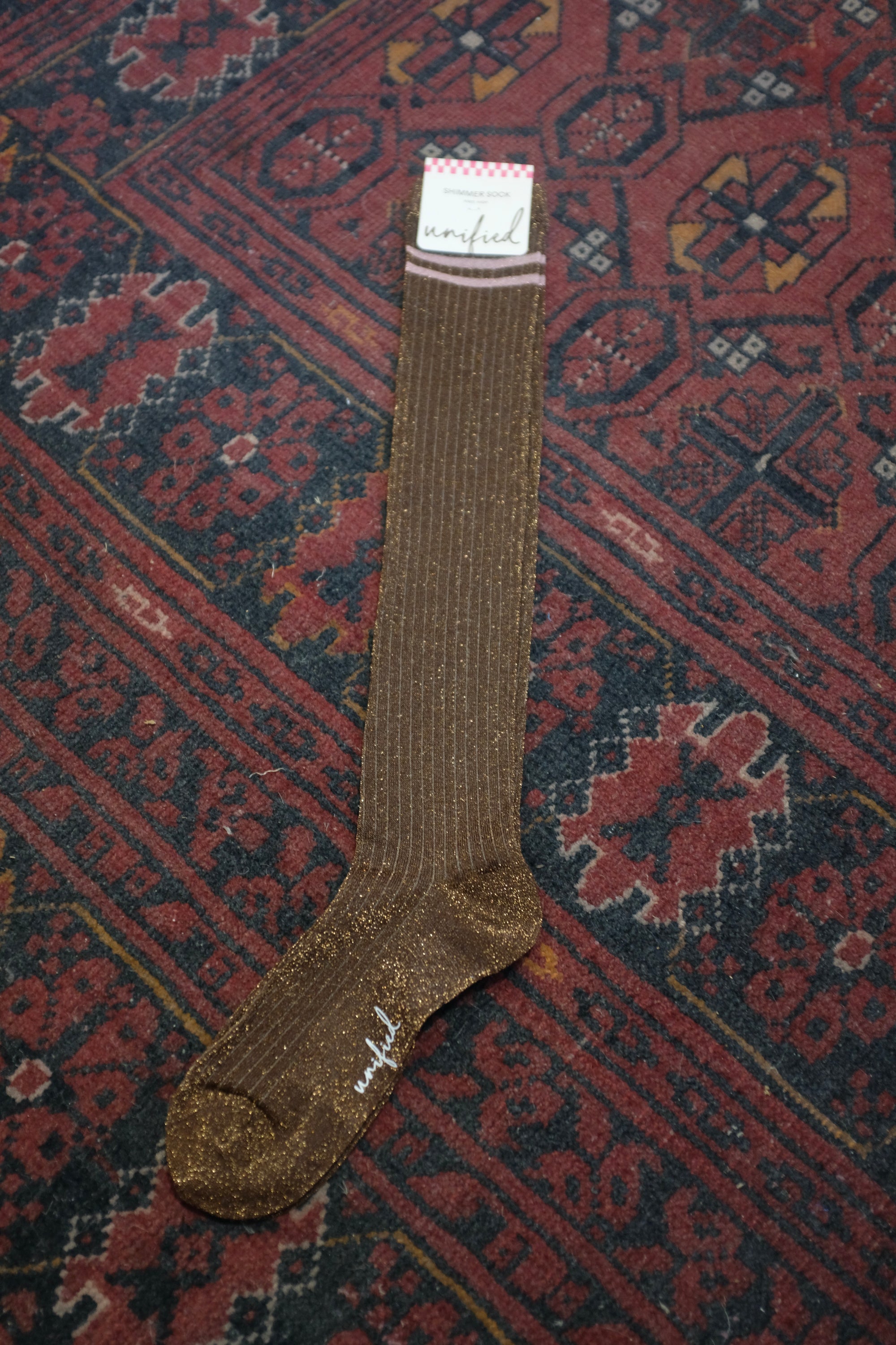 Shimmer Socks / Rich Bronze