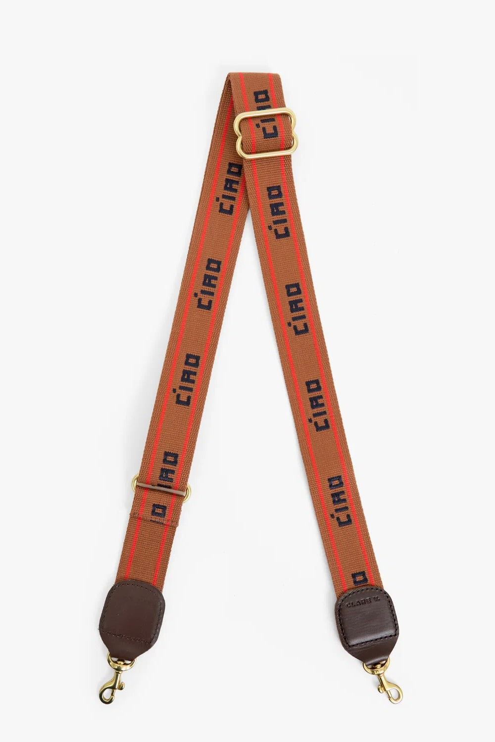 Adjustable Crossbody Strap / Ciao w Double Stripe