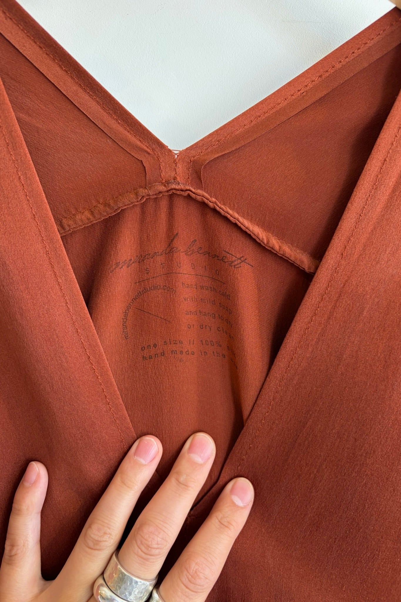 Pre-Loved / Miranda Bennett Everyday Silk Dress / Copper / OS