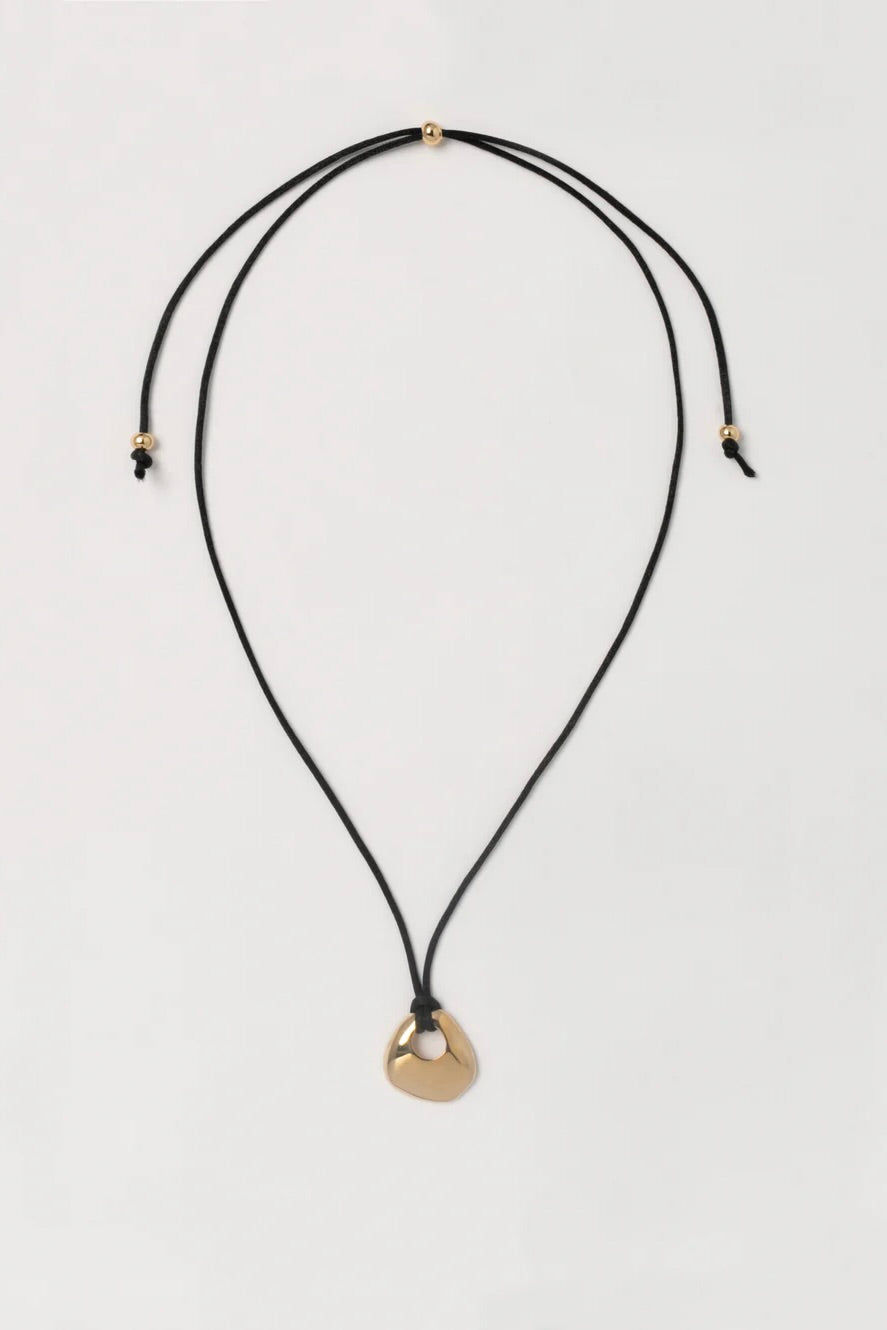 Wolf Circus Devon Necklace / Gold with Satin Cord