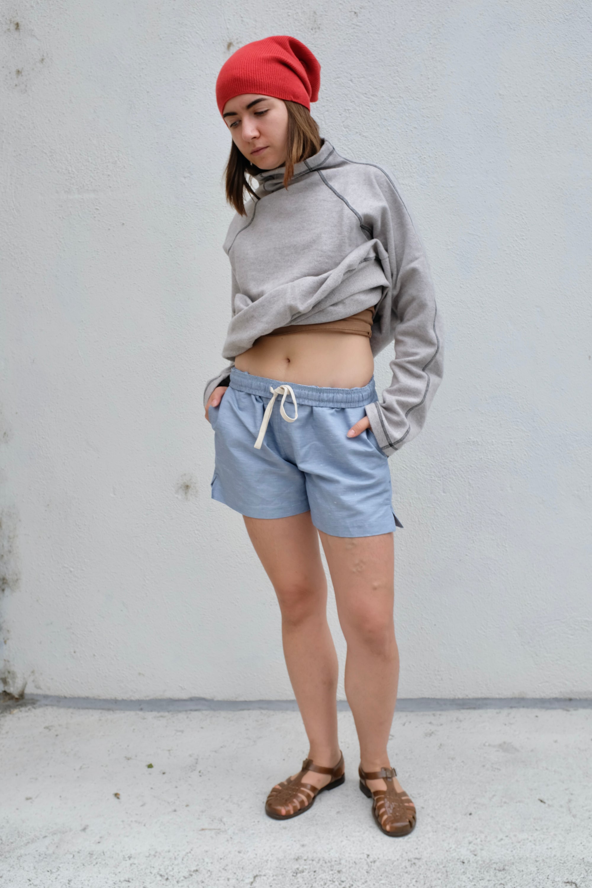 Jungmaven Cabana Short / Steel Blue