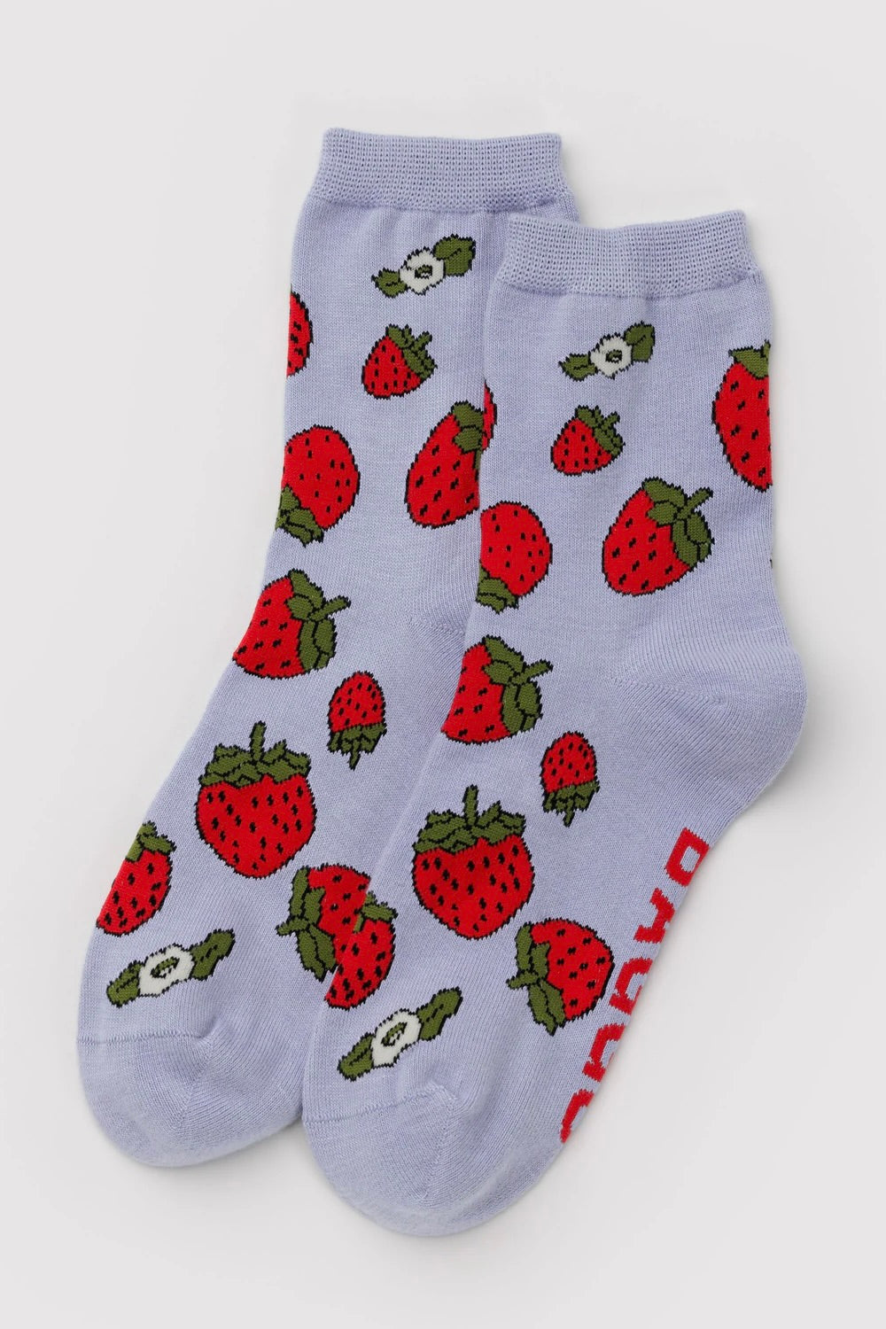 Baggu Crew Sock / Strawberry