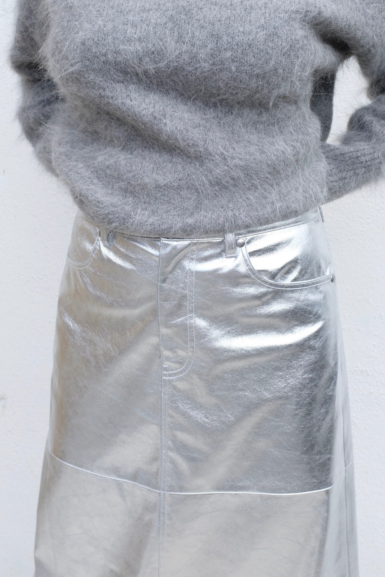 No. 6 Aimee Skirt / Silver