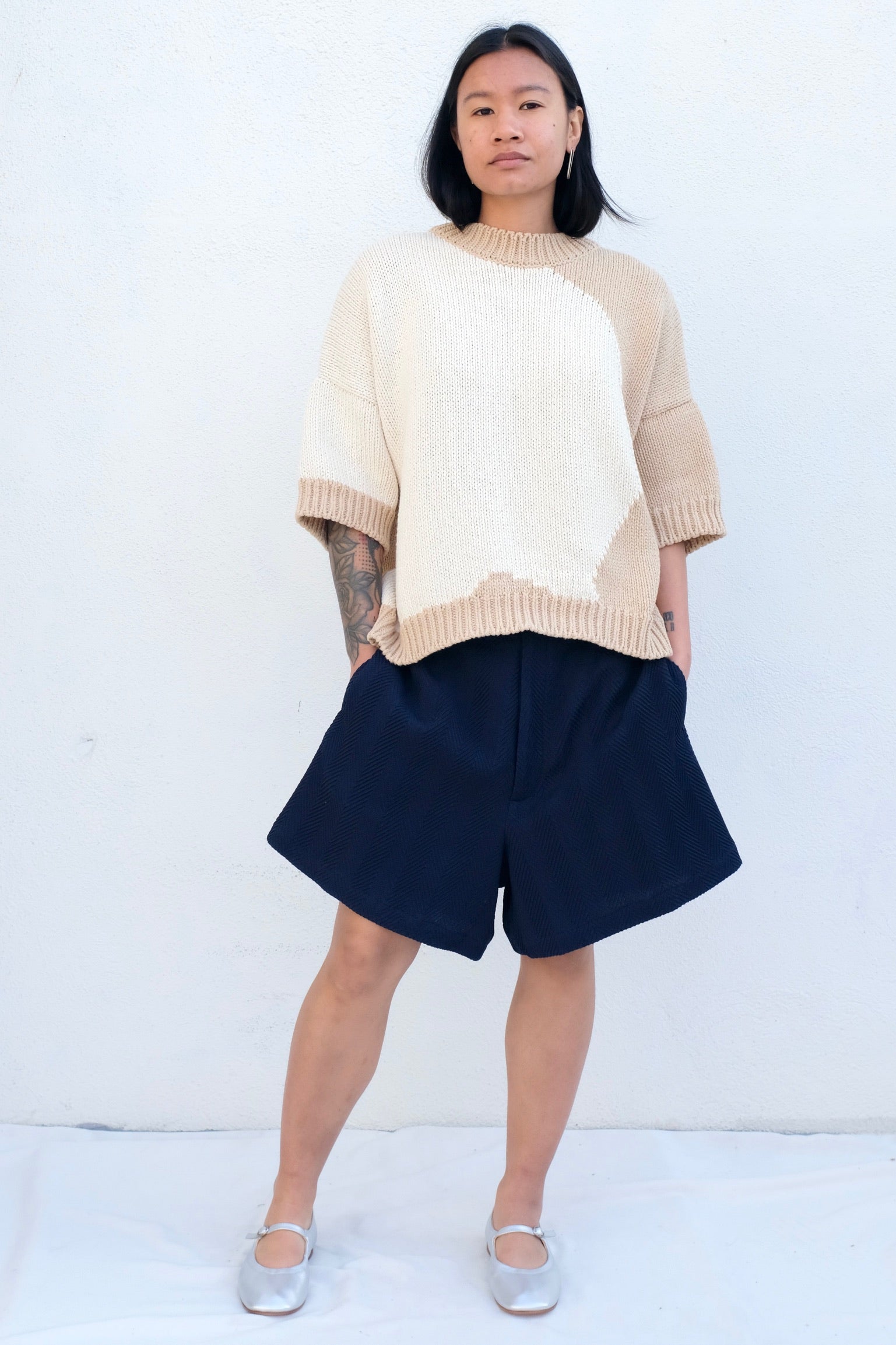 Cordera Cotton Sweater Bicolor